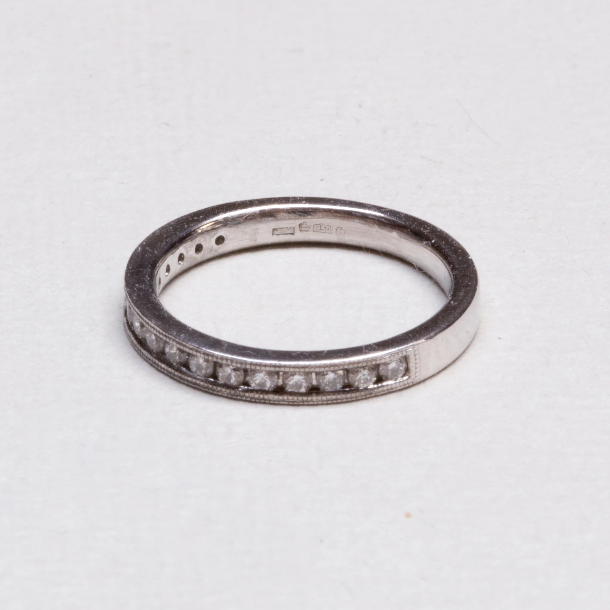 Edwardian Platinum Diamond Eternity Ring - Image 4