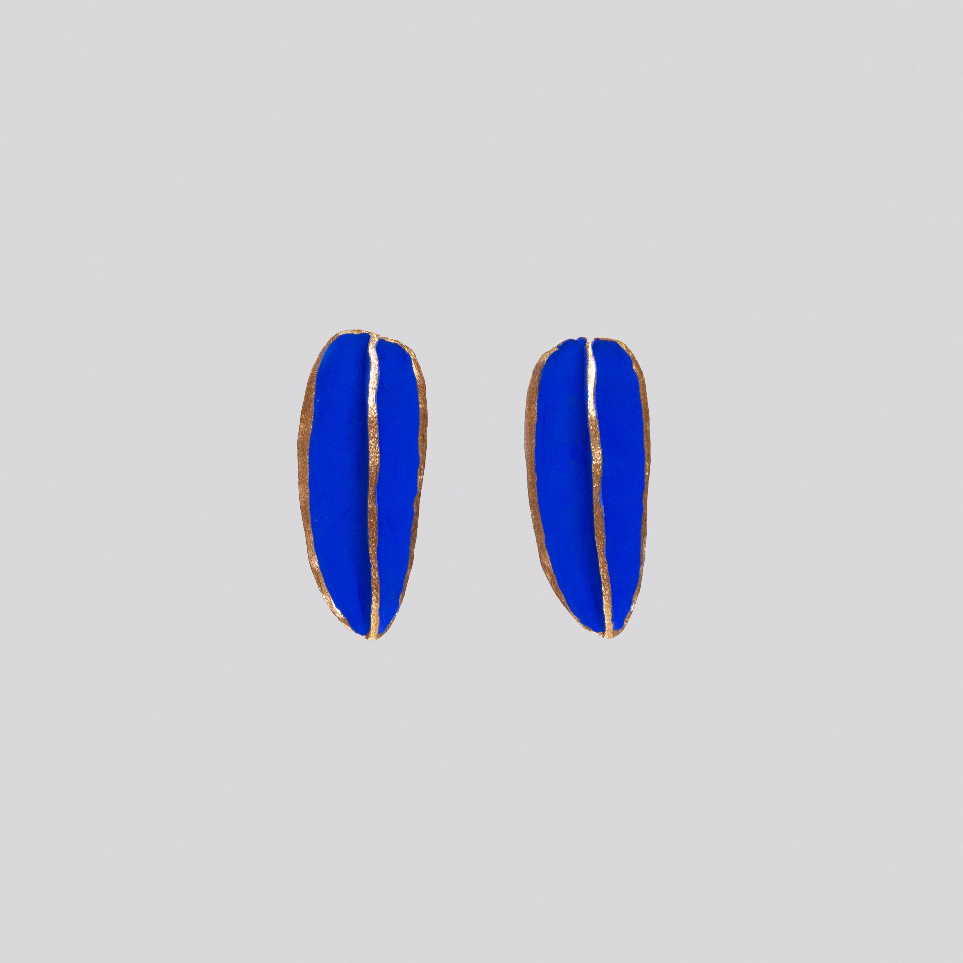 Pop-in Blue Gold-plated Earrings - Single - Image 3