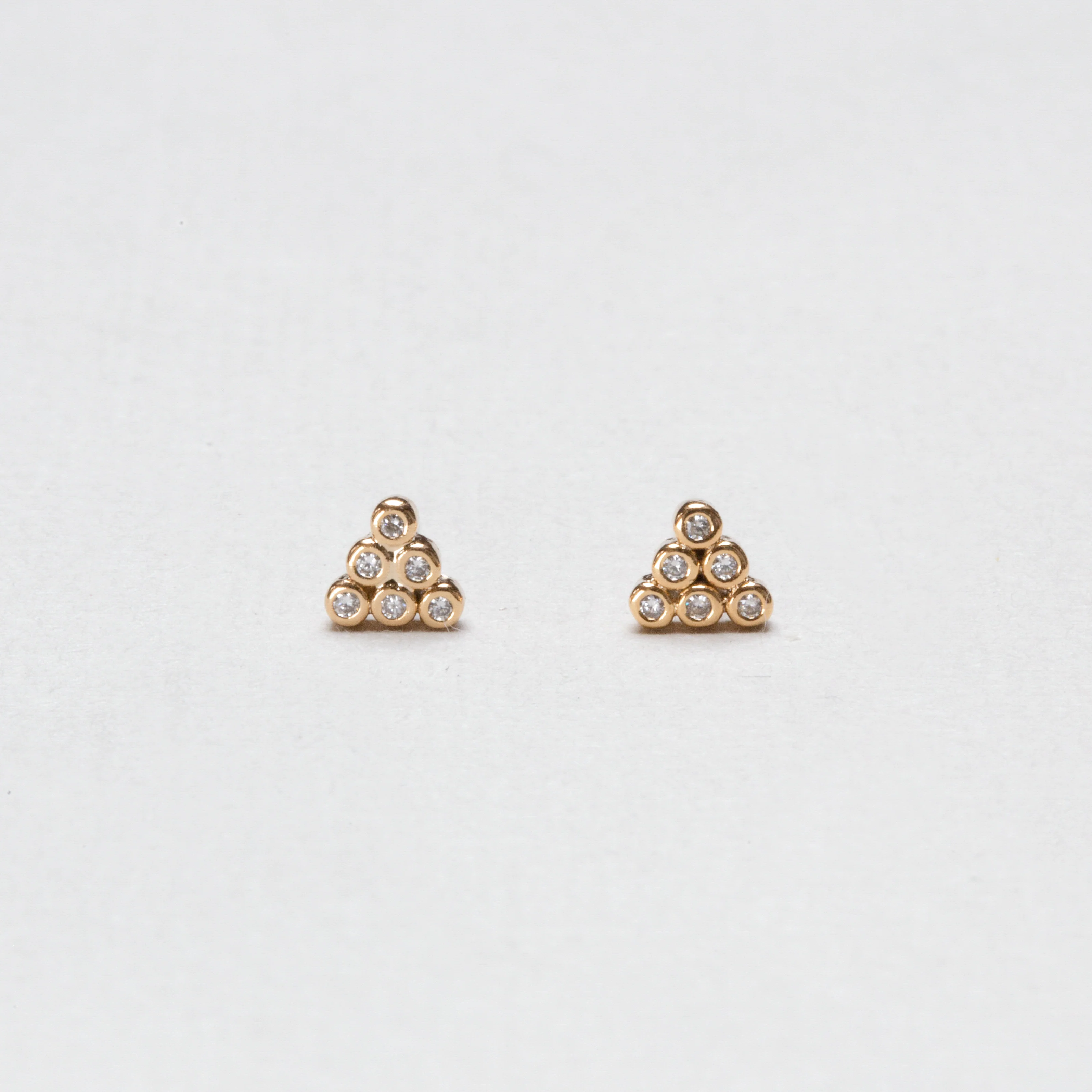 Pyramid Stud Earrings - Image 3