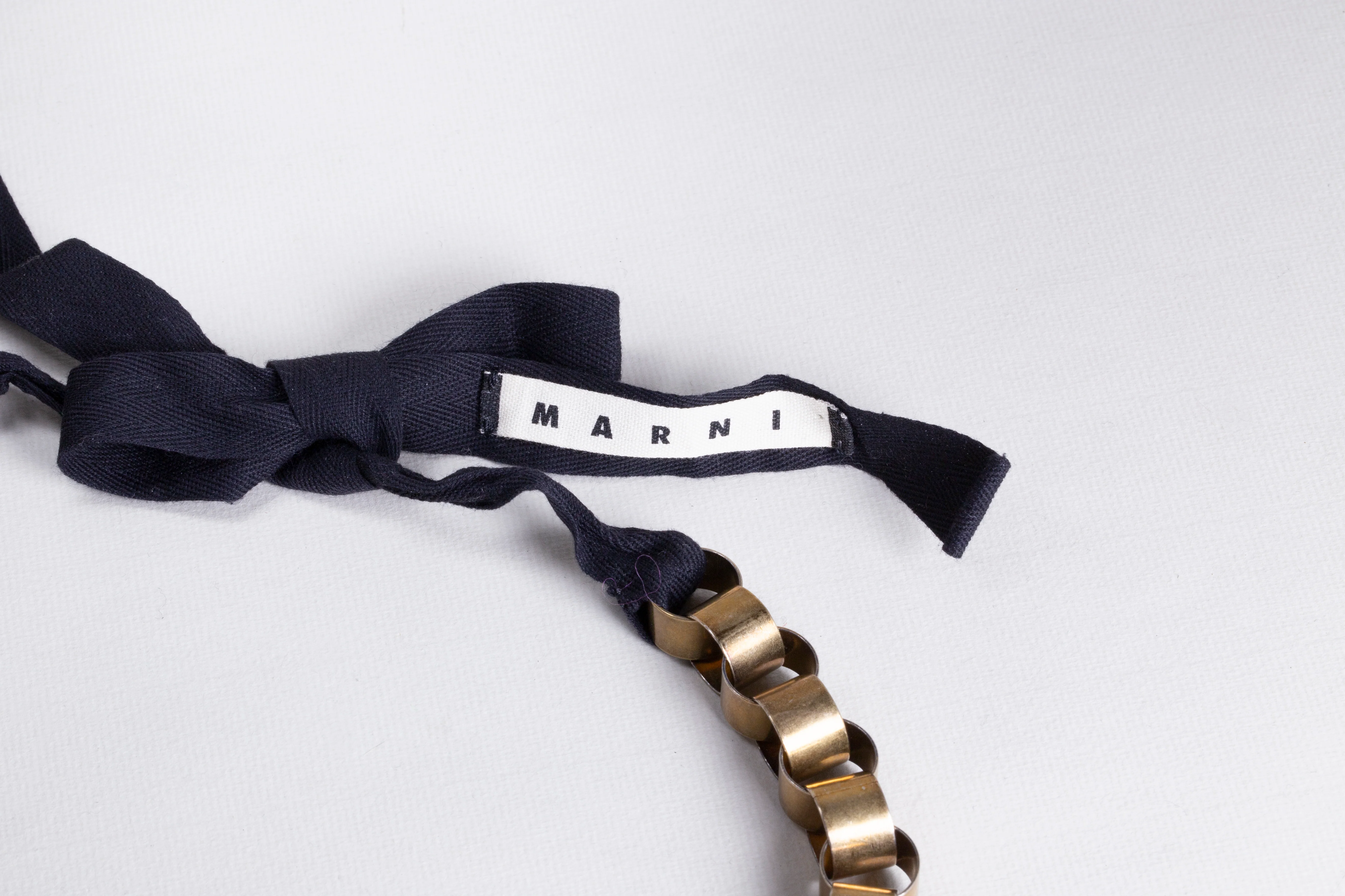 Metal Rings and Ribbon Necklace - Image 4