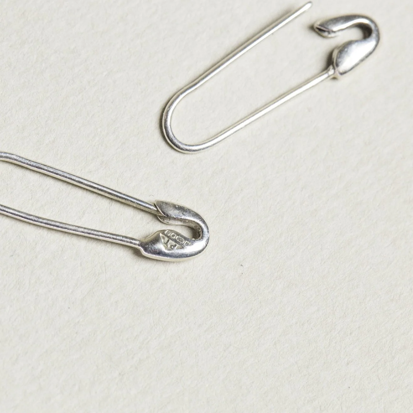Safety Pin Drop Earring - Image 3