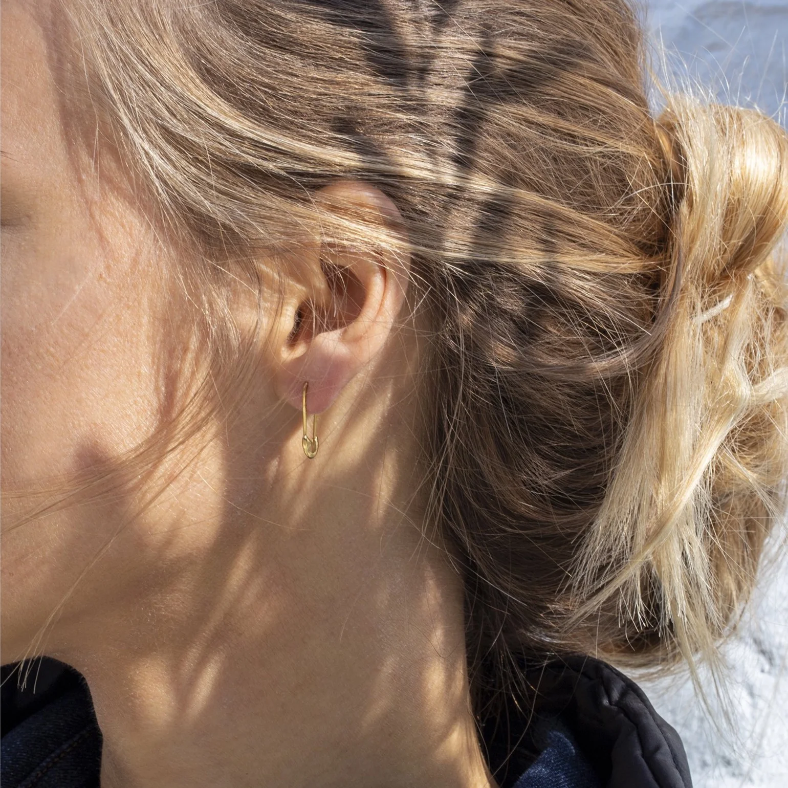 Safety Pin Drop Earring - Image 5