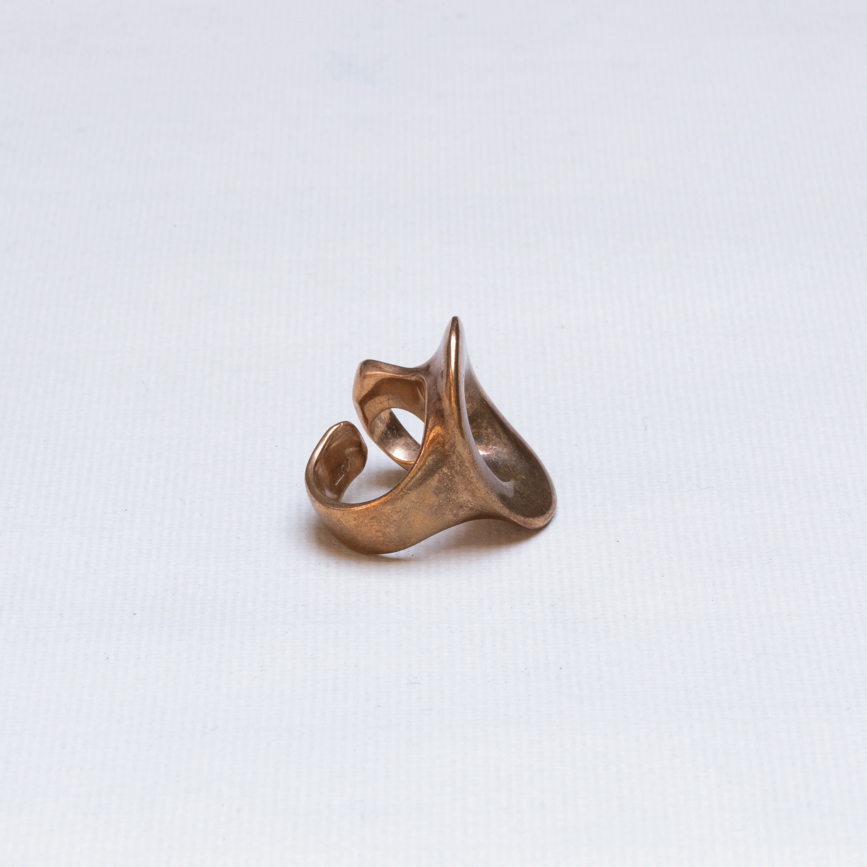 Sculptural Brass Ring & Bracelet - Image 5