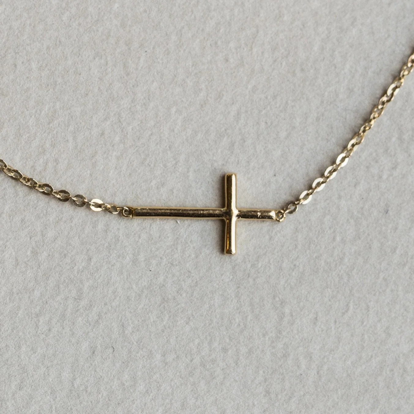 Sideways Crystal Cross Bracelet - Image 3