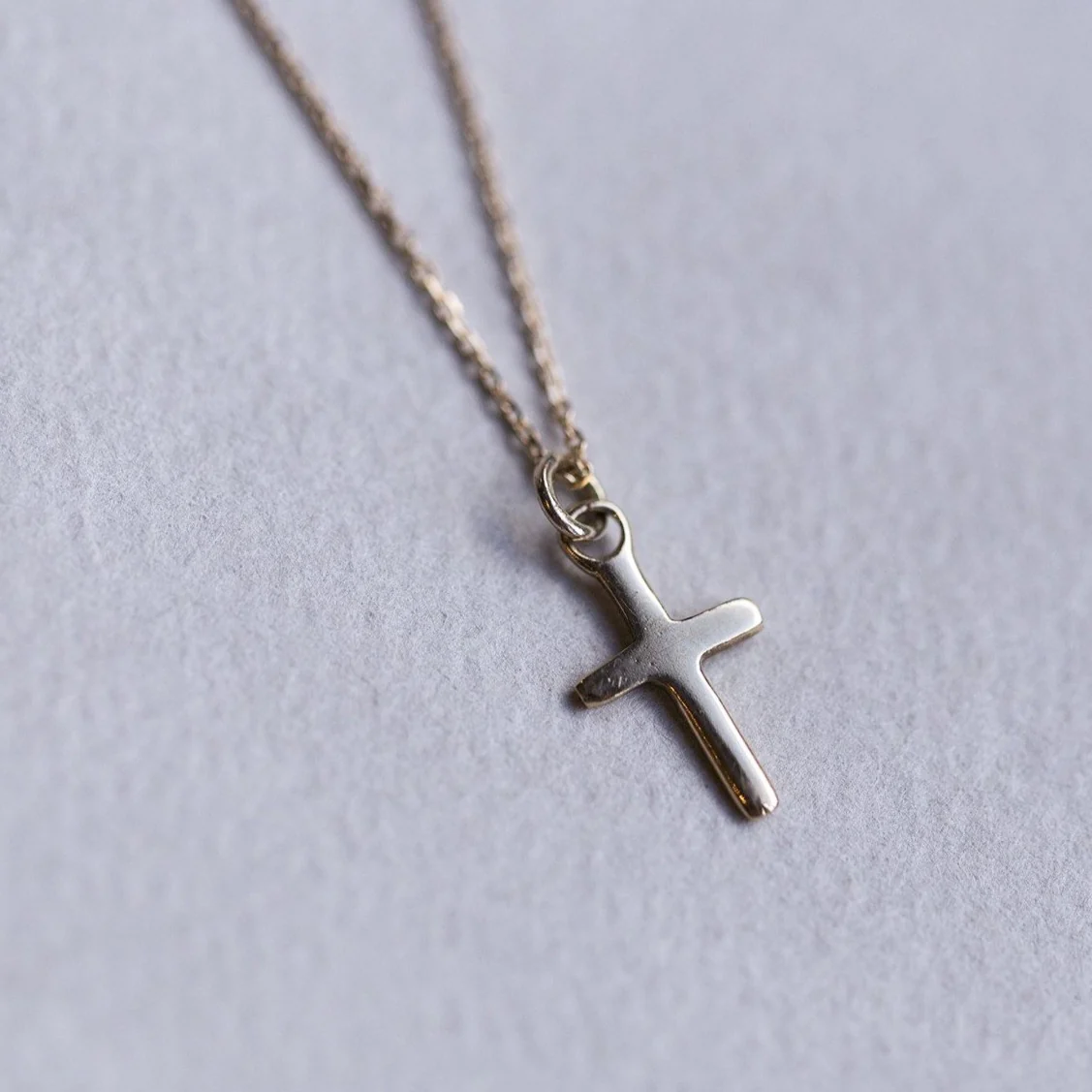 Silver Cross Pendant Charm - Image 3
