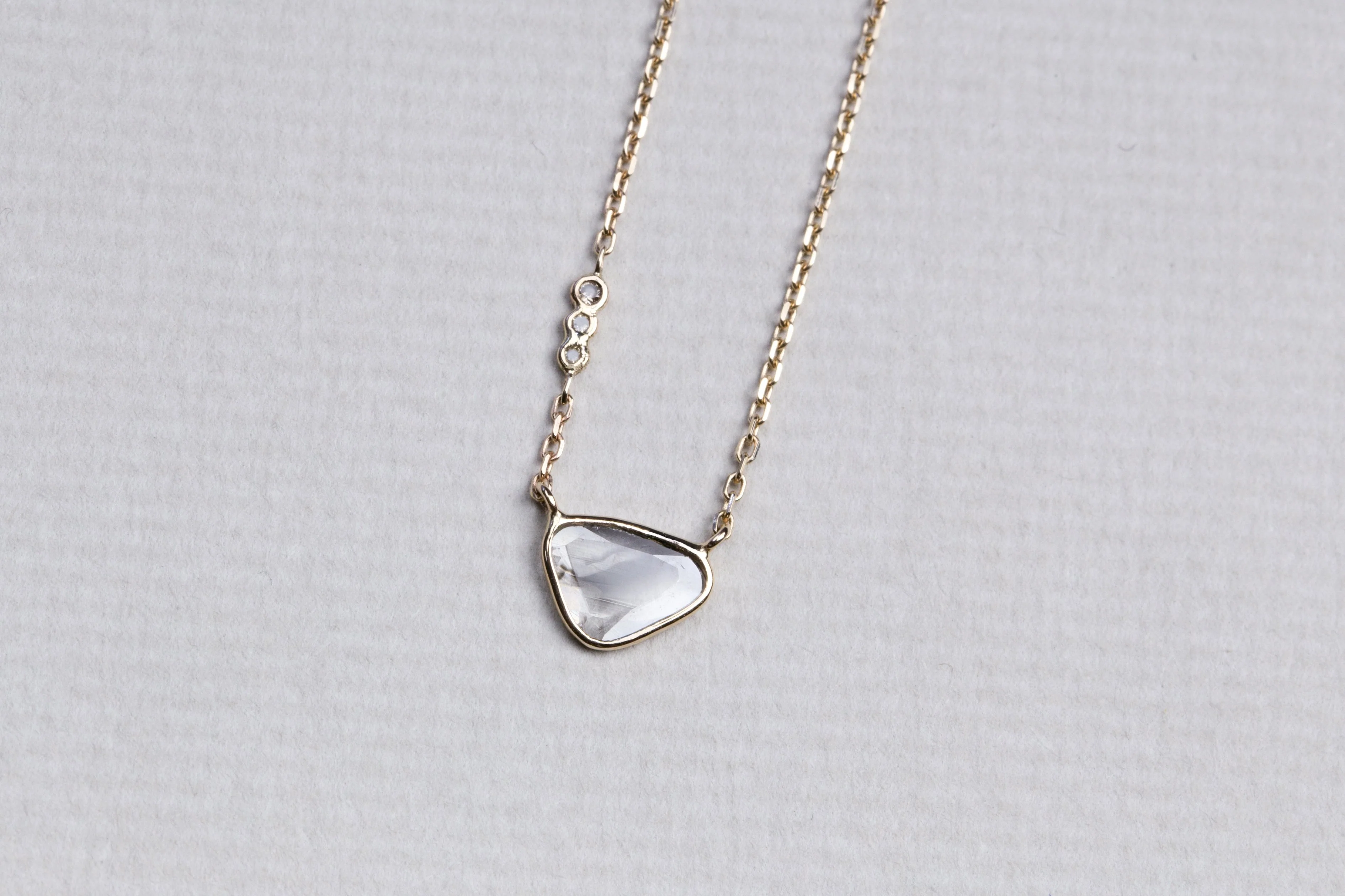 Sliced Diamond Universe Necklace - Image 3