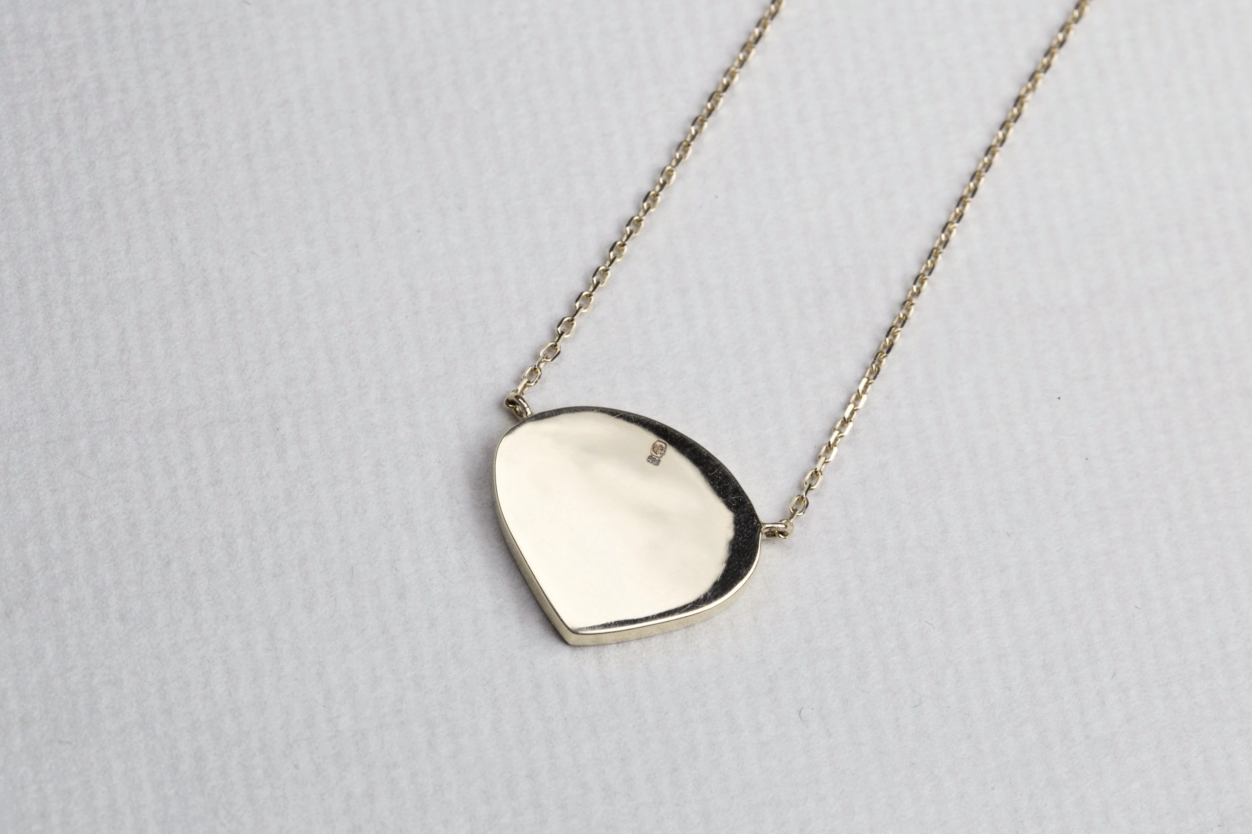Grey Diamond Slice Necklace - Image 4