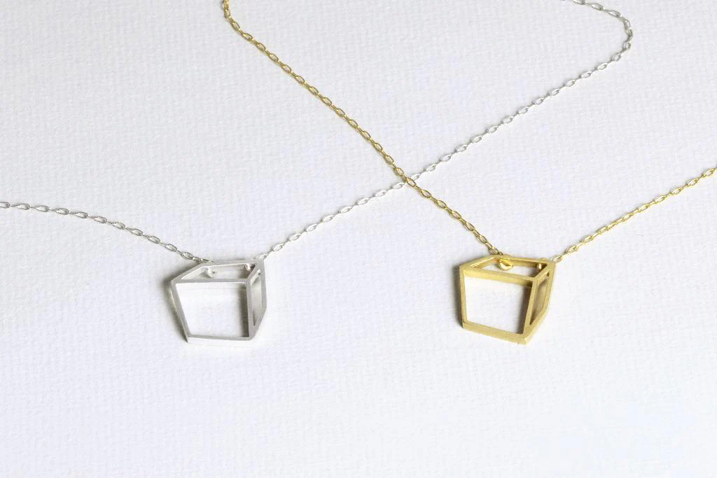 Small Cube Necklace - Image 2
