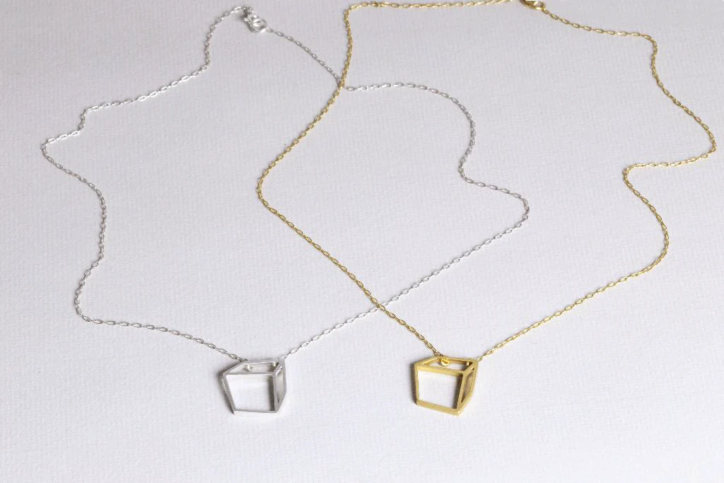 Small Cube Necklace - Image 5