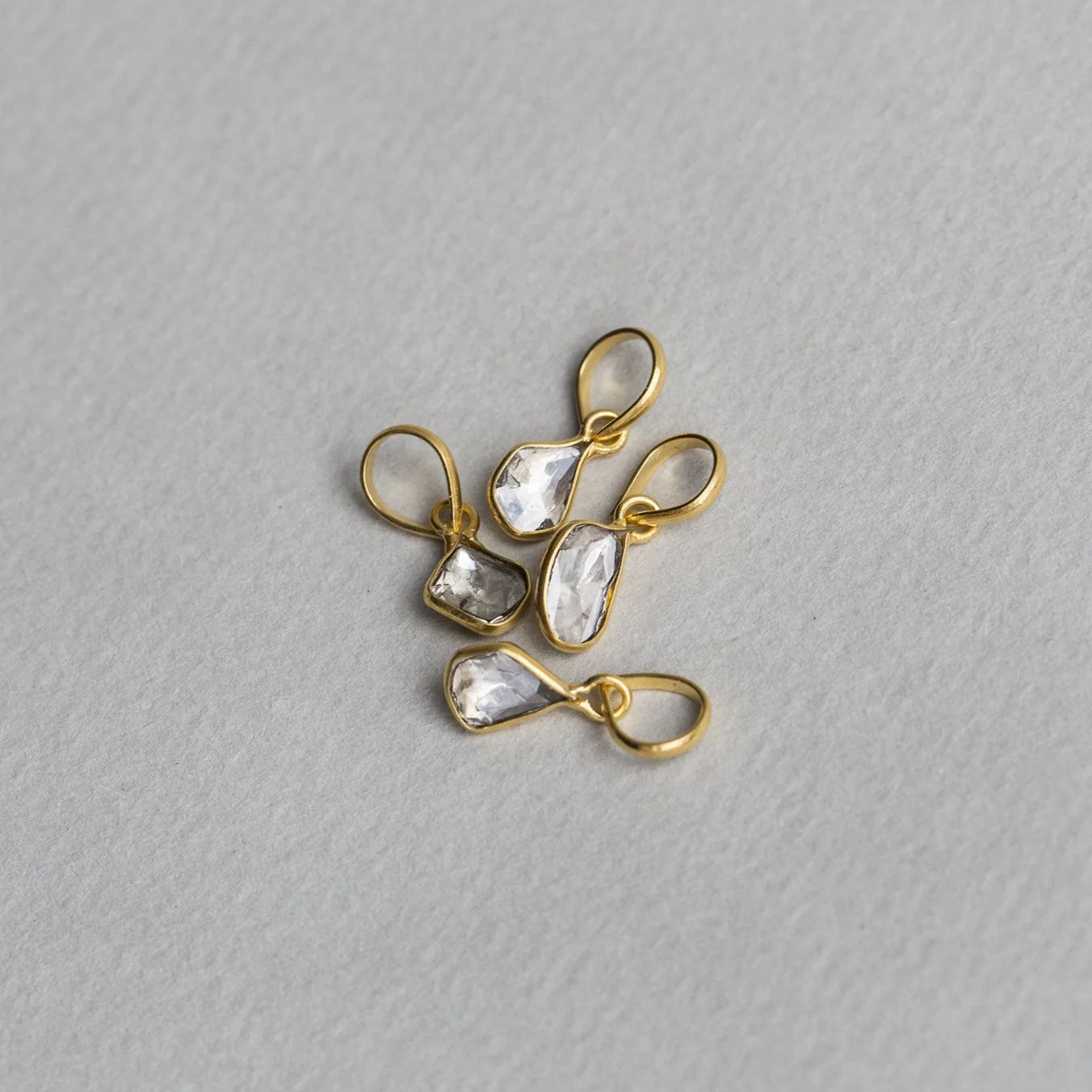 Small Diamond Slice Pendant - Image 2