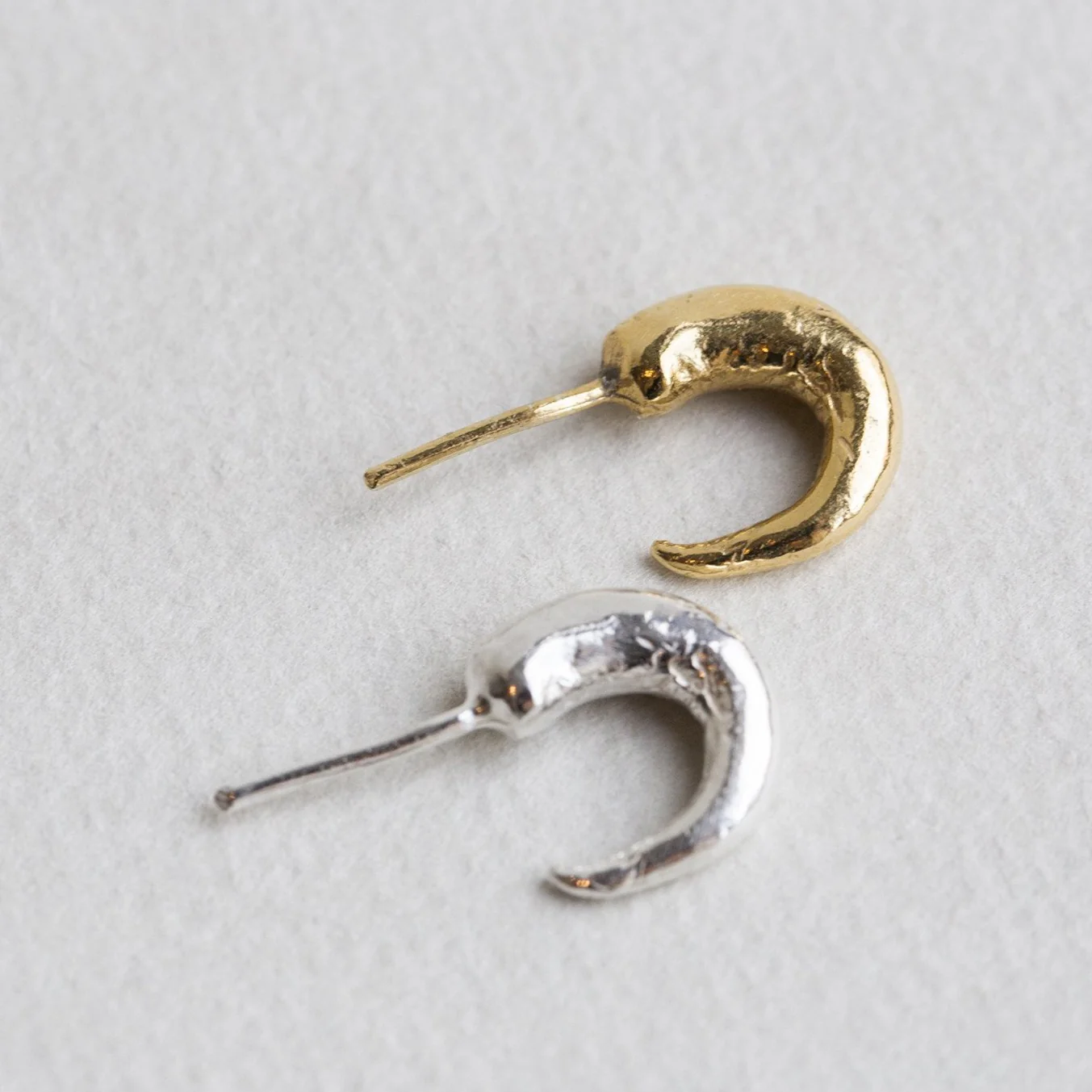 Small Irregular 'Chilli' Hoops - Image 3