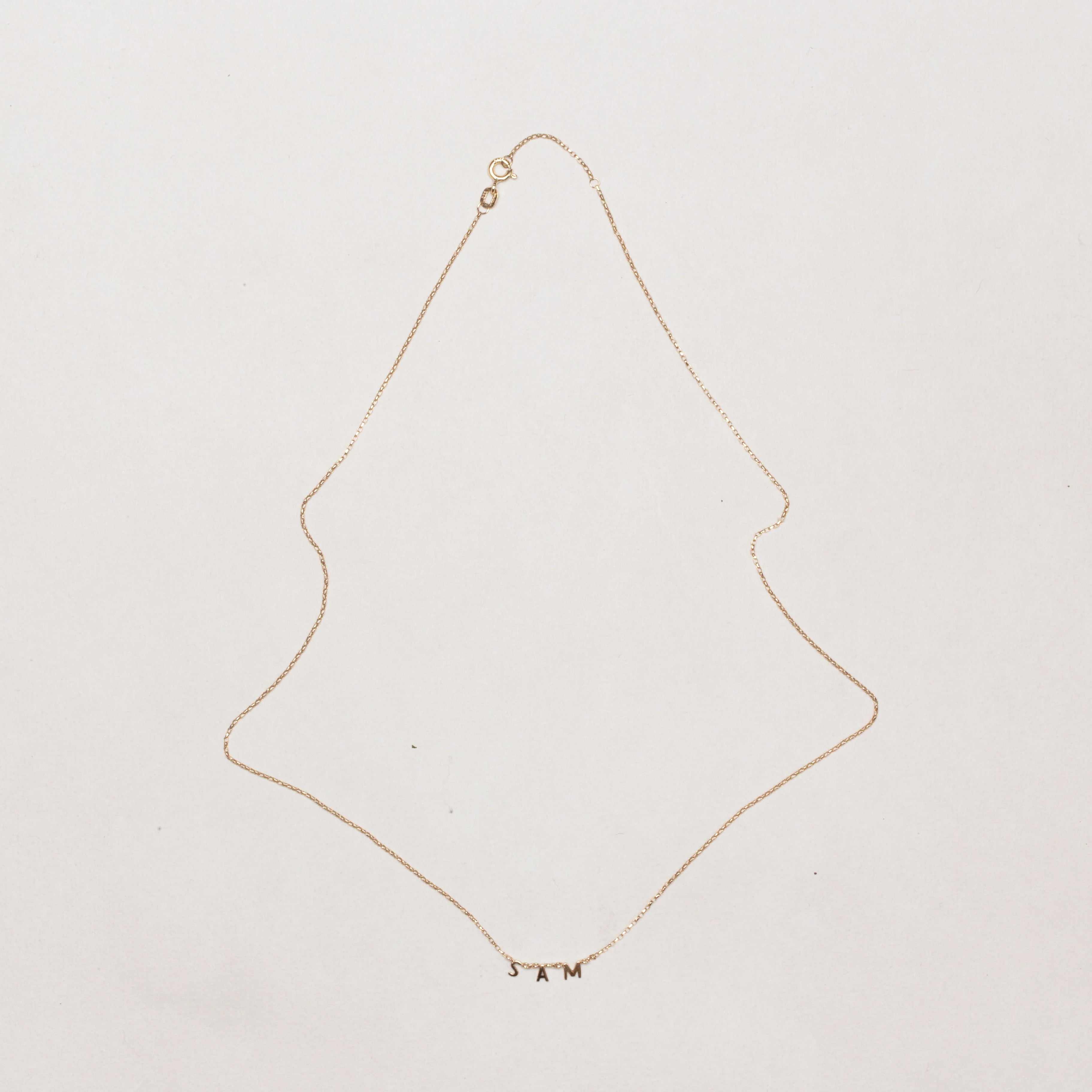 Spaced Connect Name Necklace "SAM" - Image 2