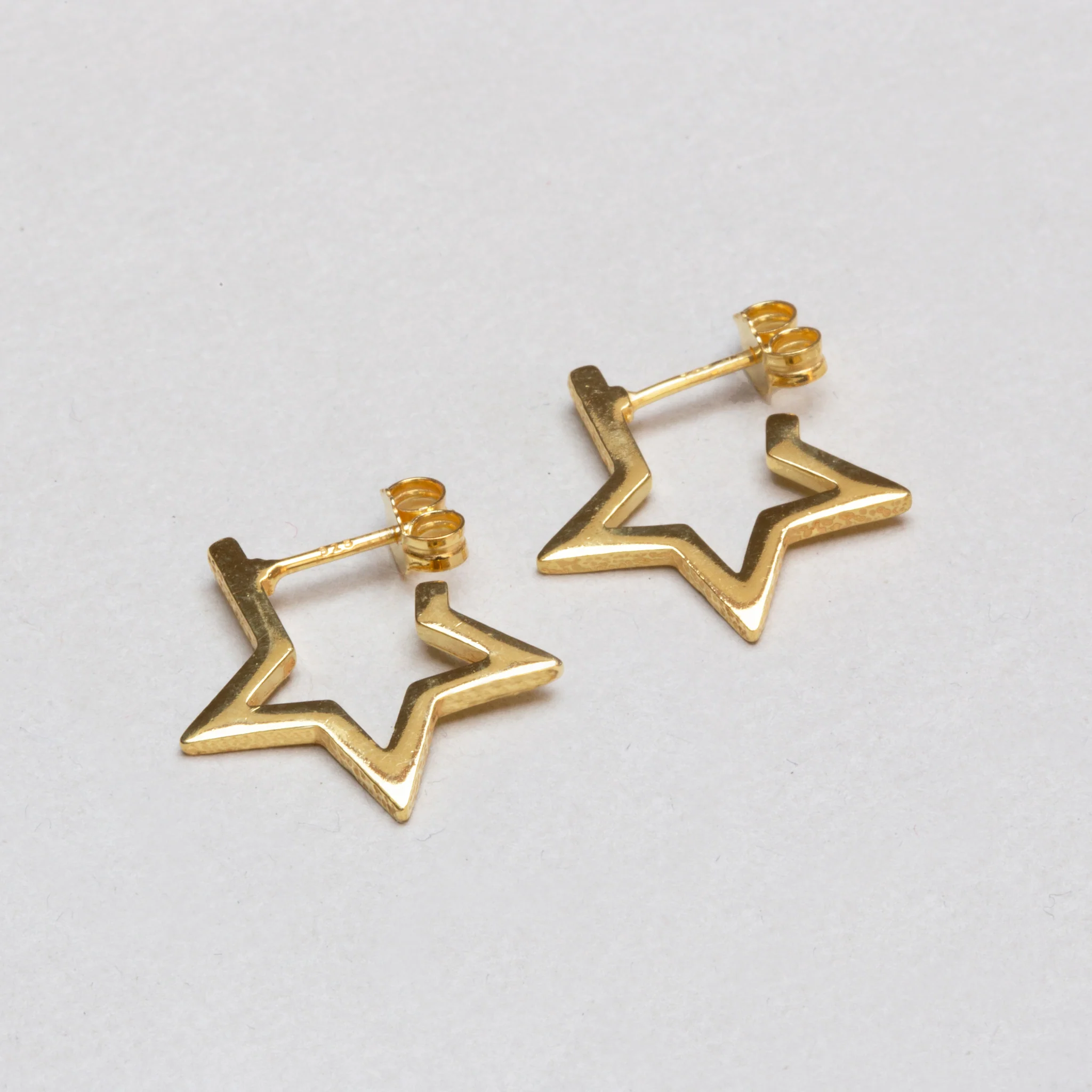 Star Hoop Earrings - Image 3