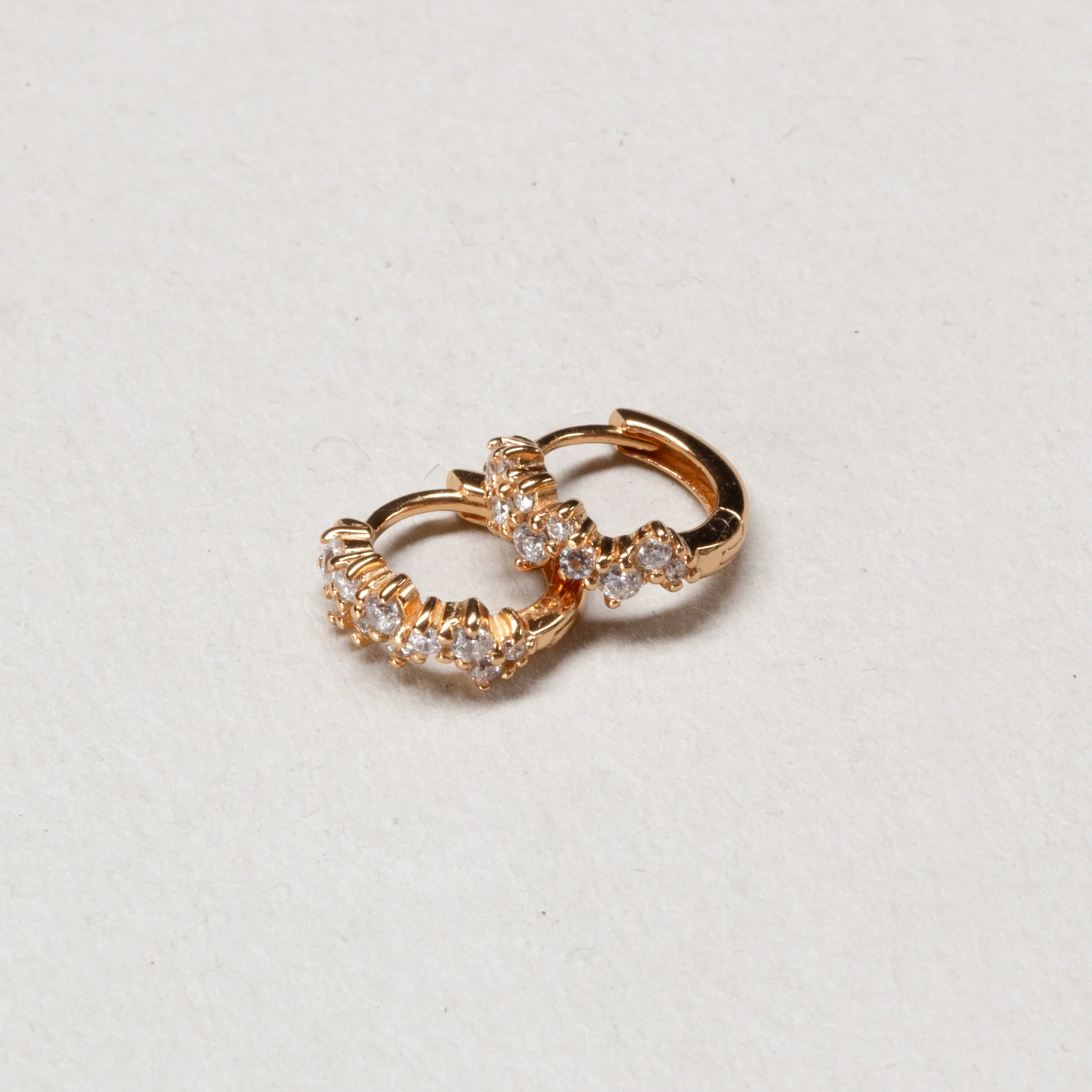 Stardust Huggie Hoop Earrings - Image 2
