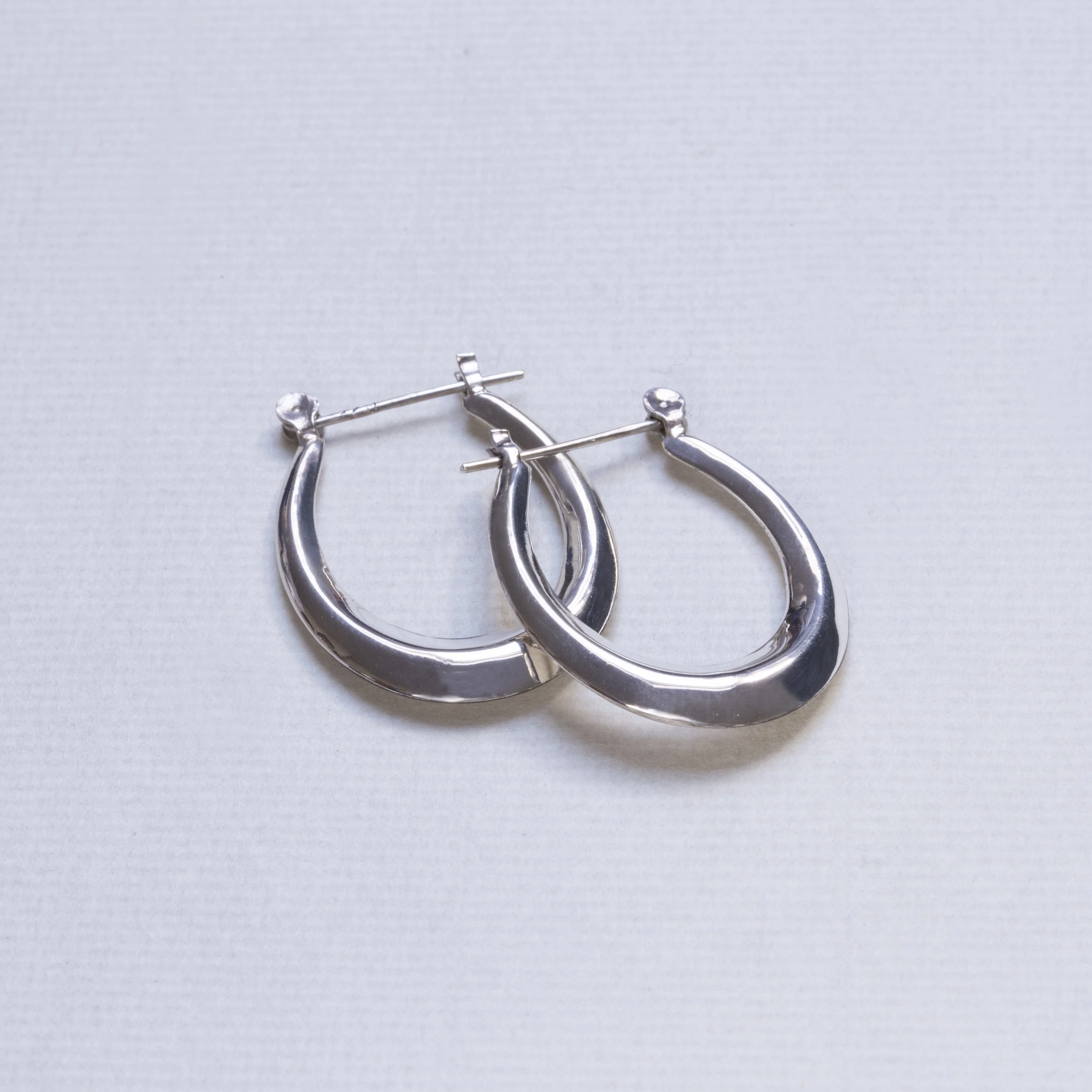 Sterling Silver Oval Earrings - Image 3