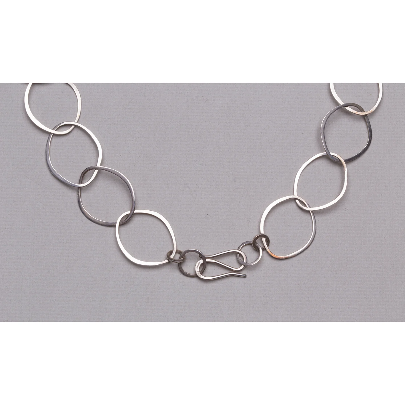 Sterling Silver Small Oval Necklace - Image 4