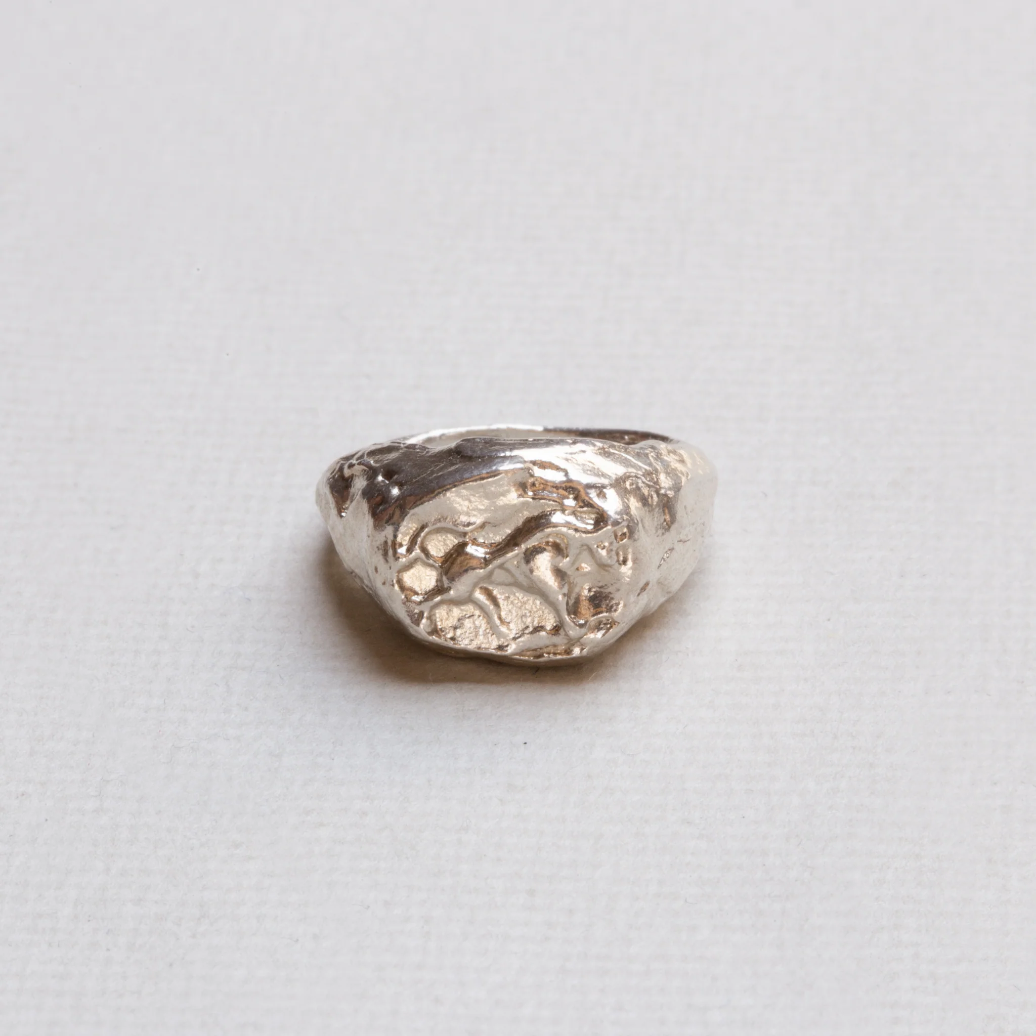 Sterling Silver Taurus Signet Ring - Image 2