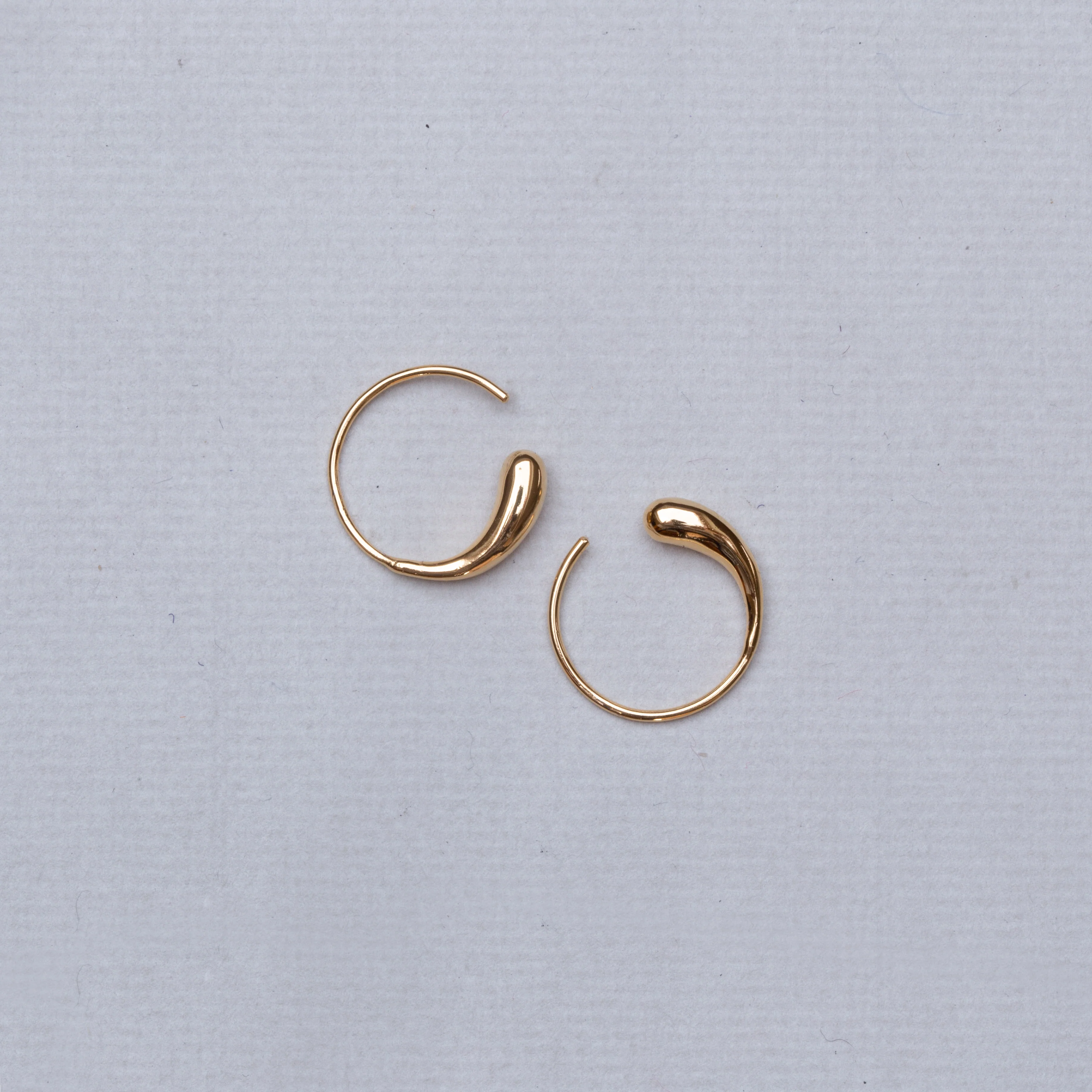 Teardrop Hoop Earrings - Image 3