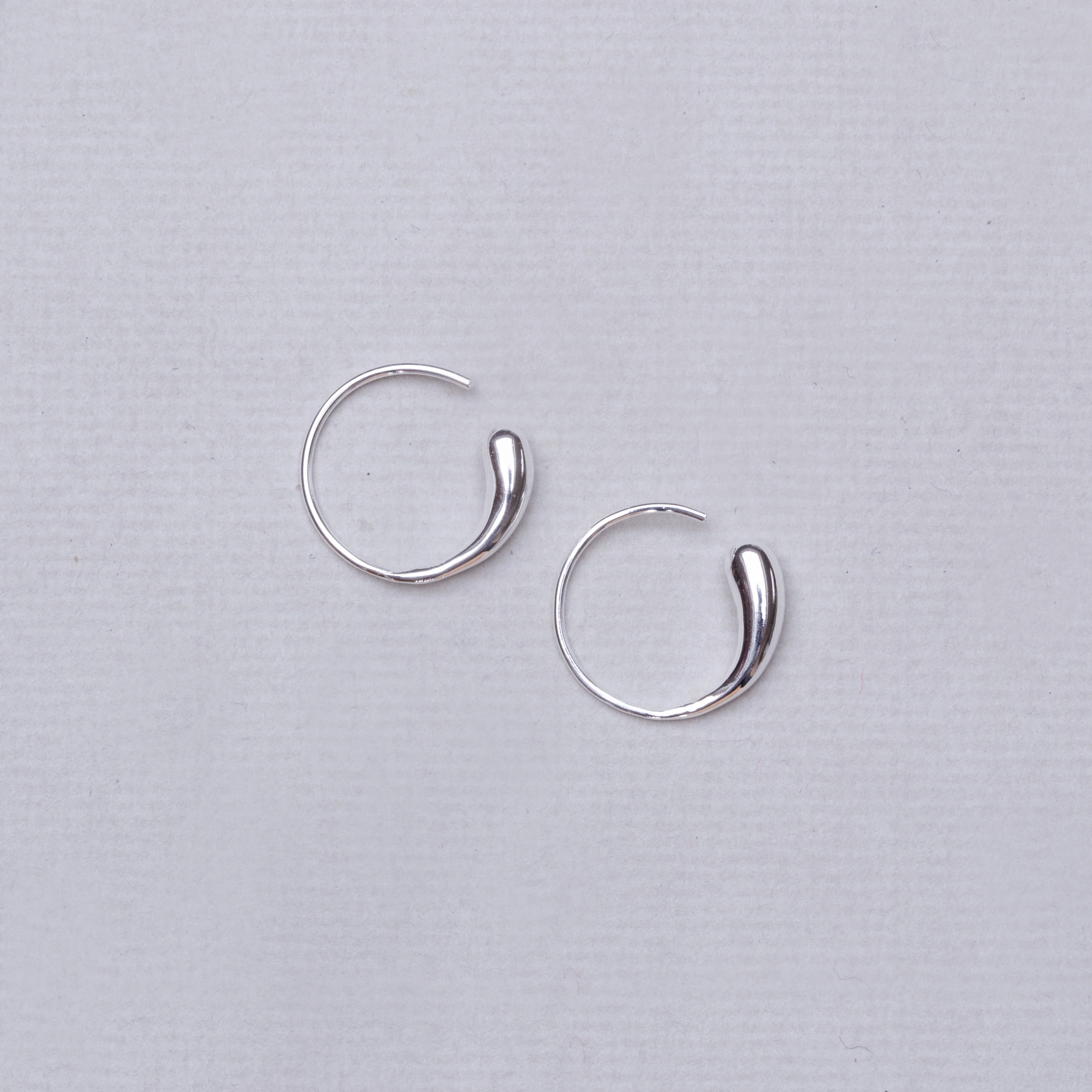 Teardrop Hoop Earrings - Image 4