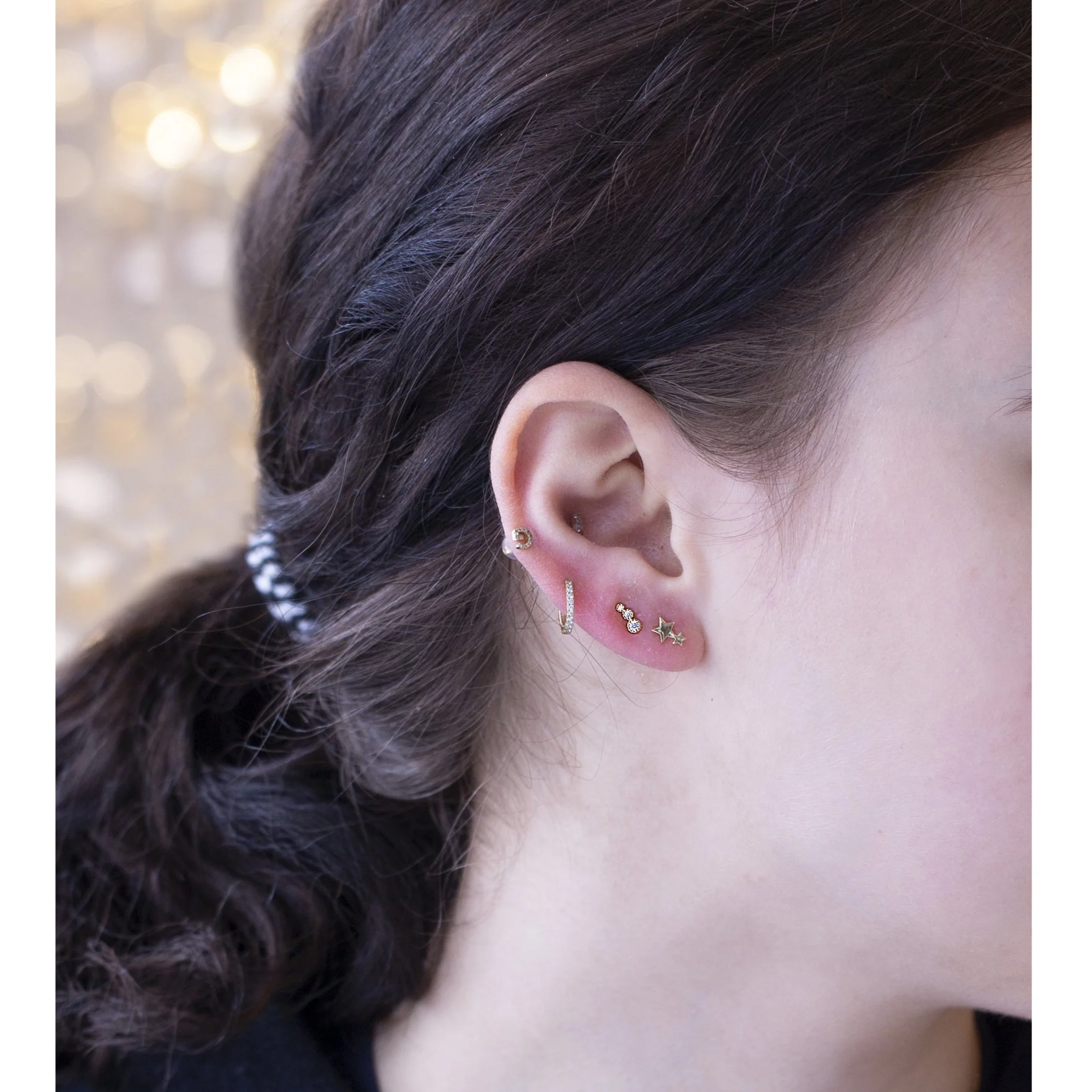 Three Dots Stud Earrings - Image 3