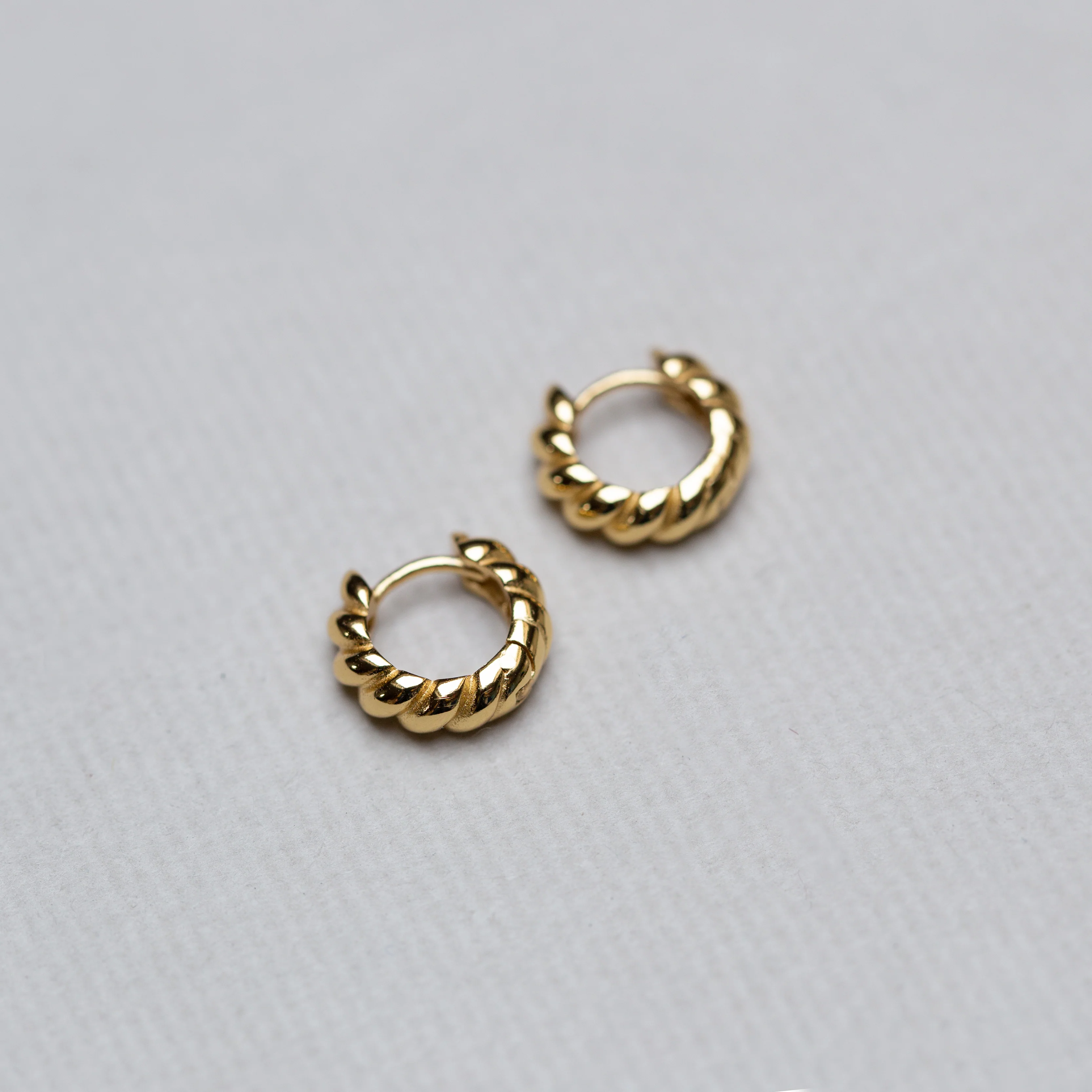 Twist & Shout Chunky Huggie Earrings