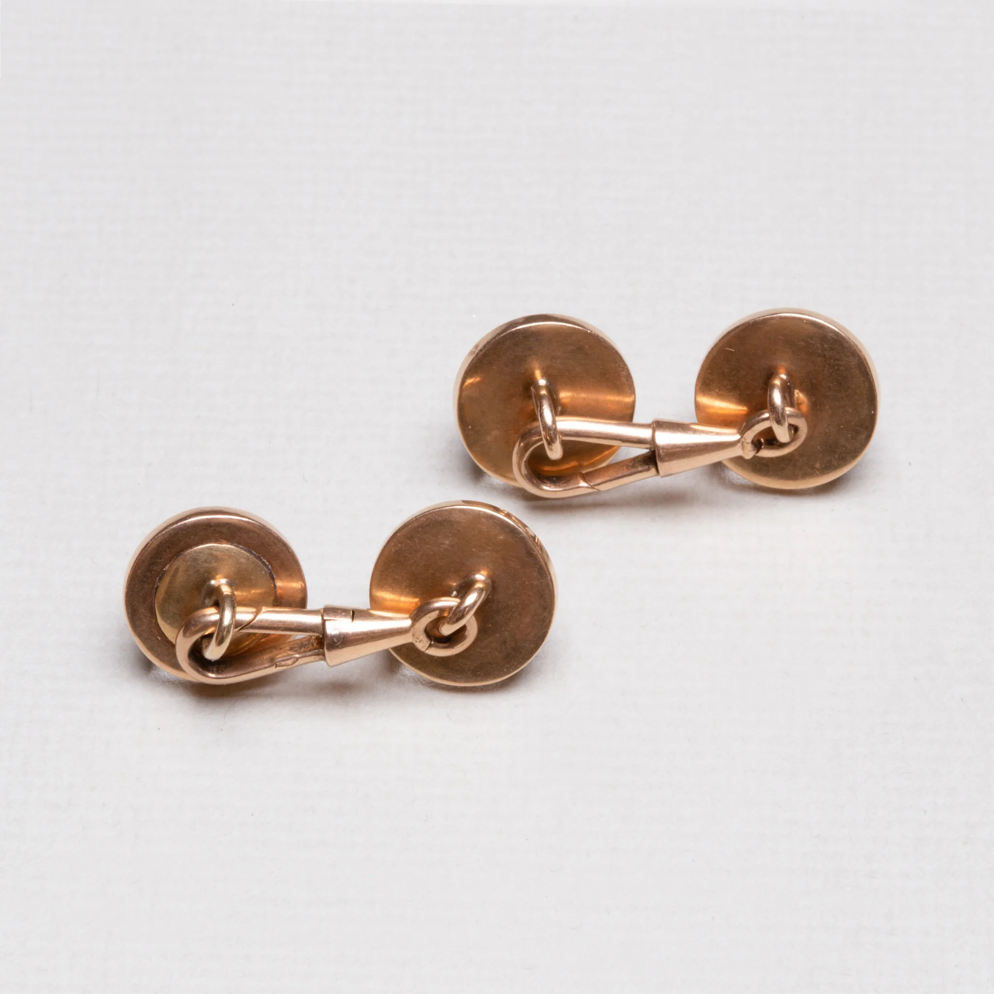 Vintage 14ct Gold Essex Glass Cufflinks - Image 3