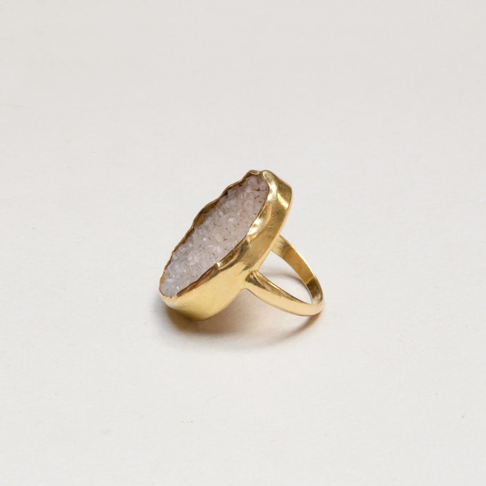 Vintage 18ct Gold Qaurtz Ring - Image 4