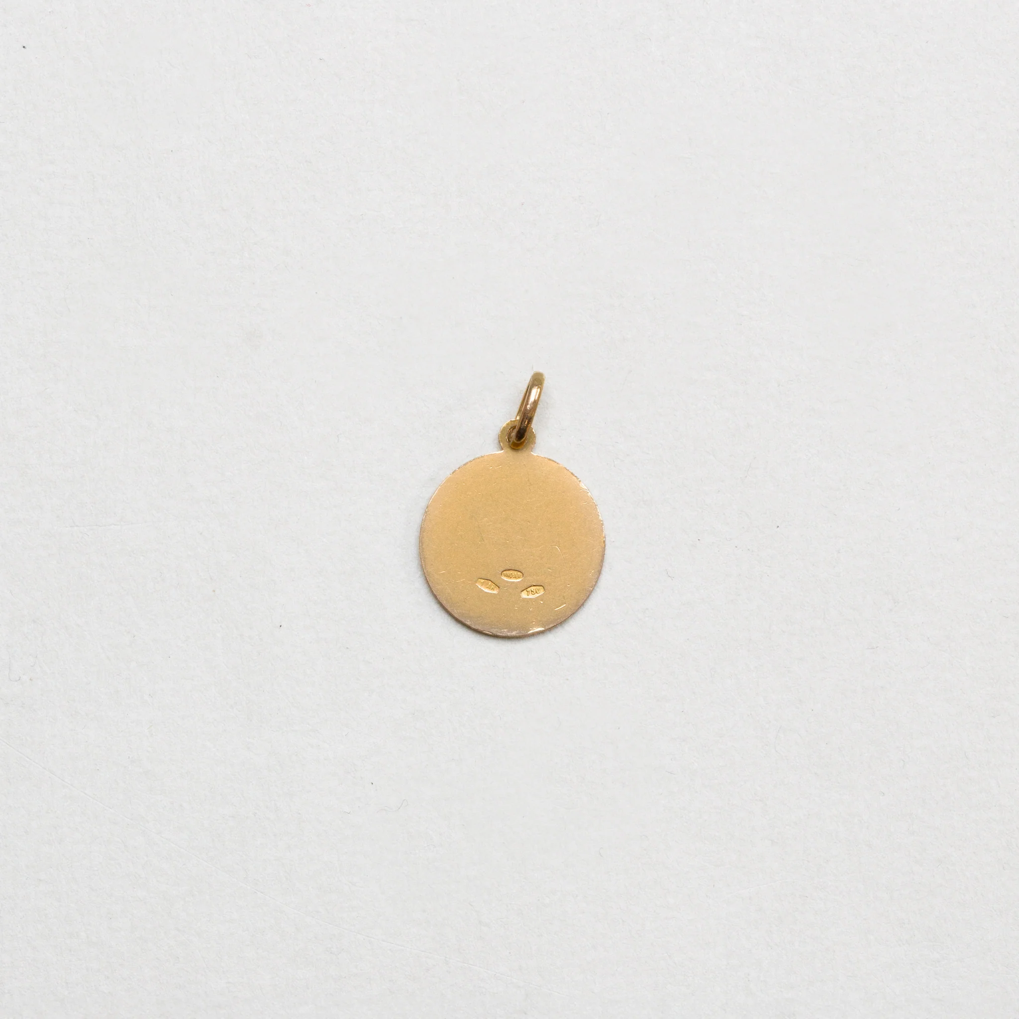 Vintage 18ct Gold St Teresa Pendant Charm - Image 2