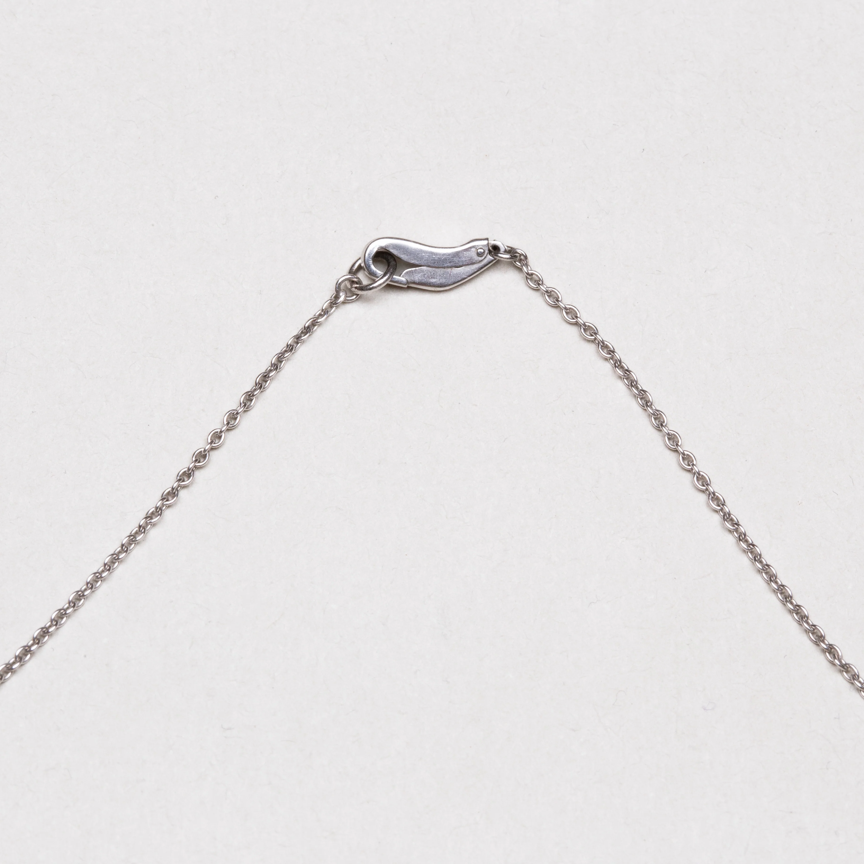 Vintage William Welstead Platinum Necklace with Rough-Cut Diamonds - Image 4
