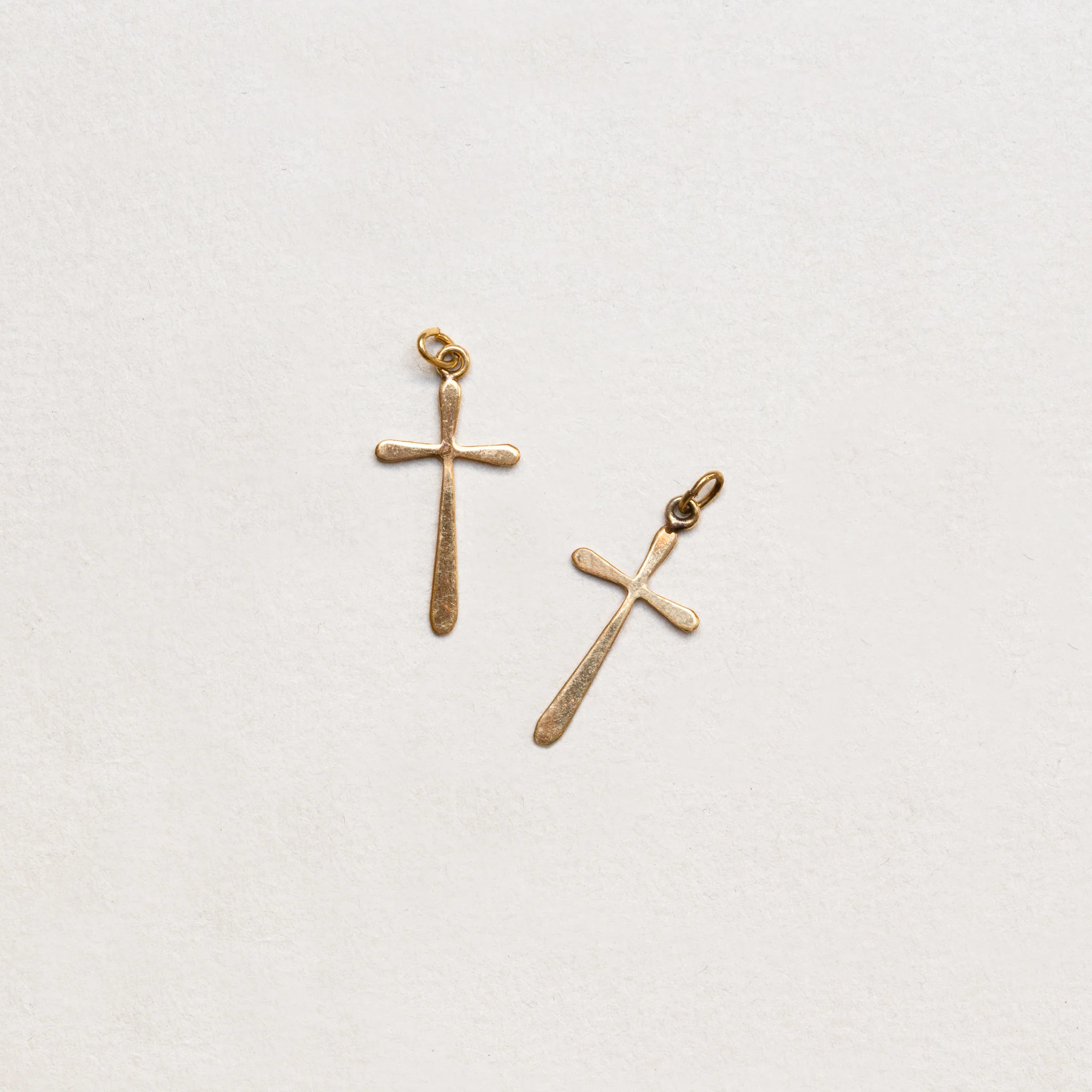 Vintage 9ct Gold Cross Pendant Charm