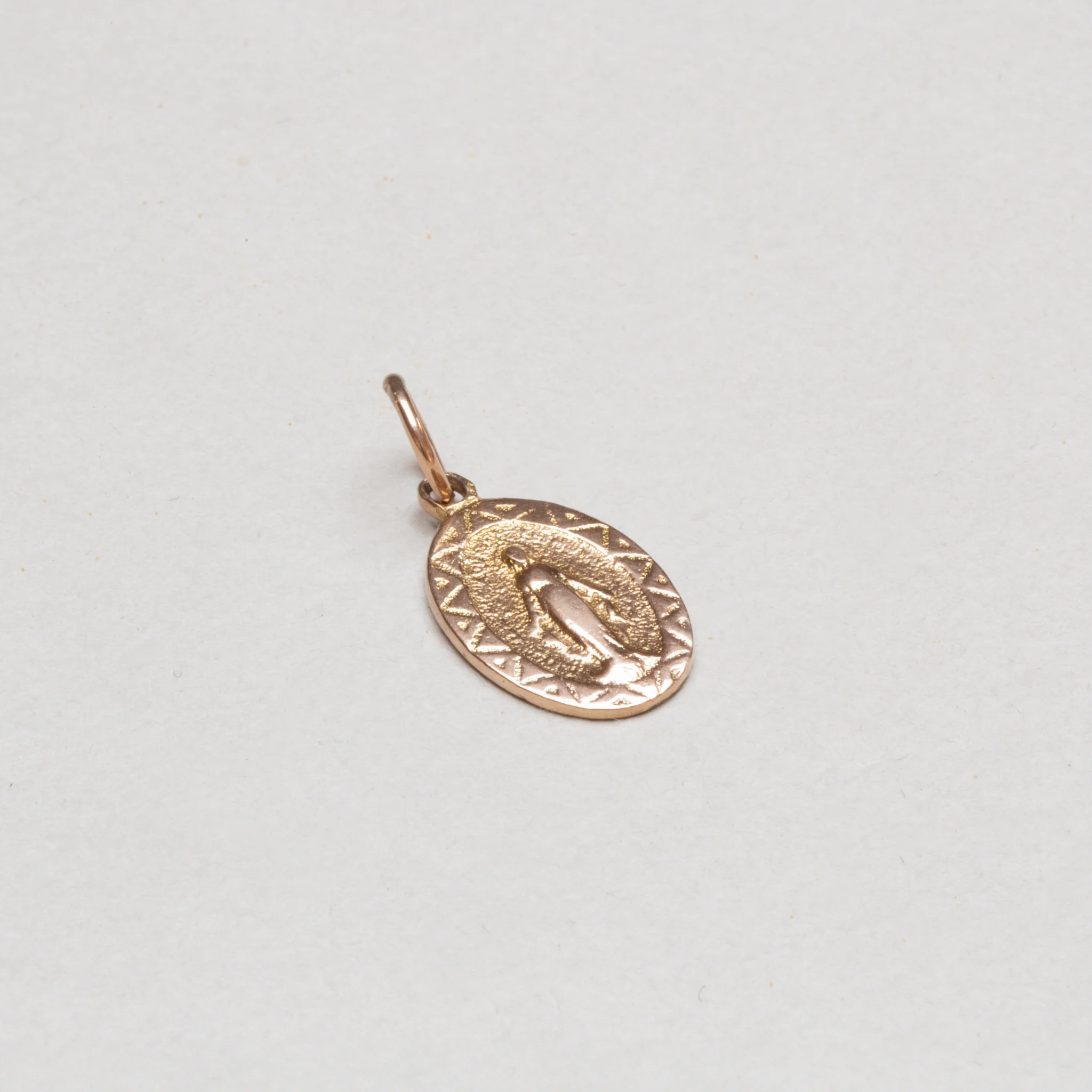Vintage 9ct Gold Madonna Pendant Charm
