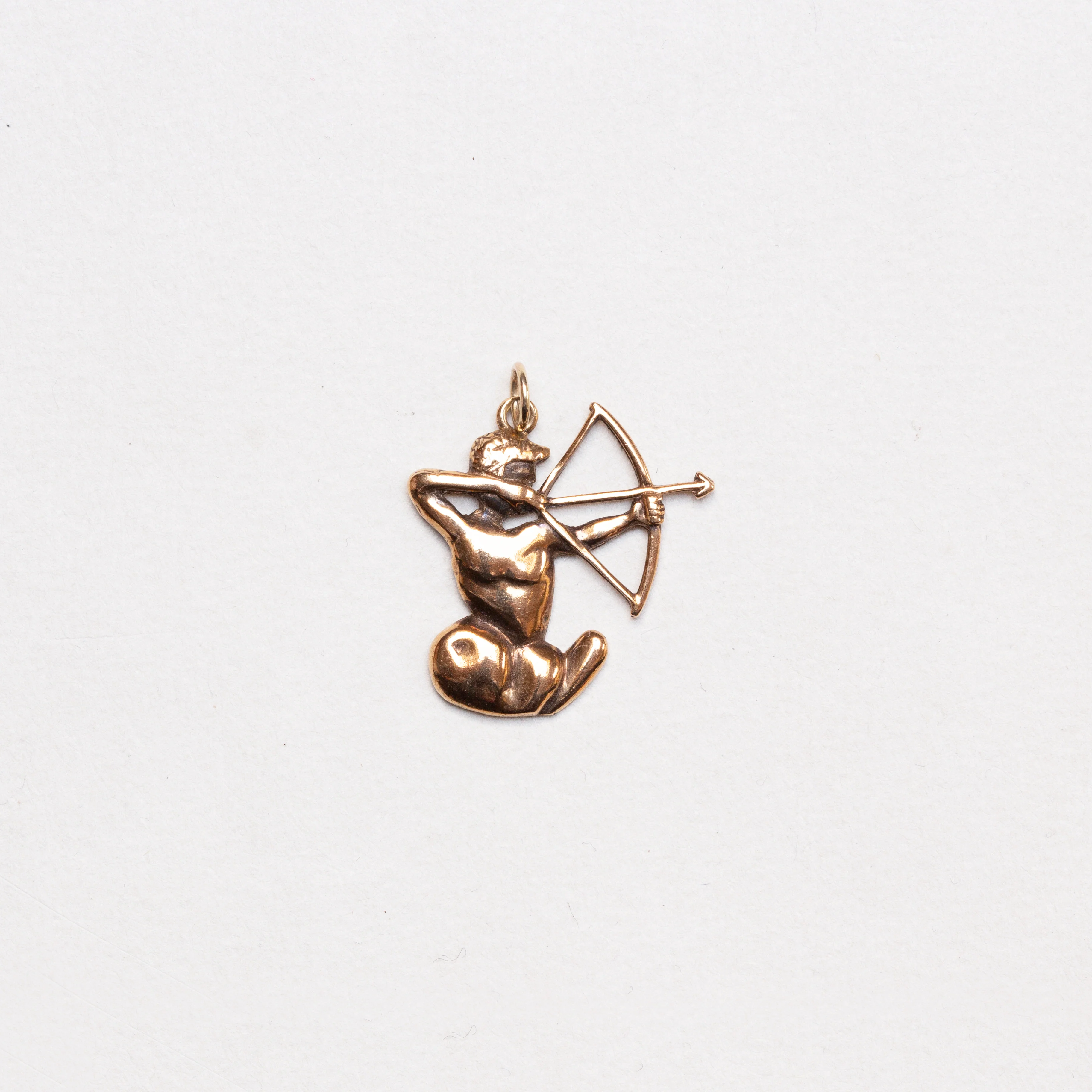Vintage 9ct Gold Sagittarius Charm Pendant