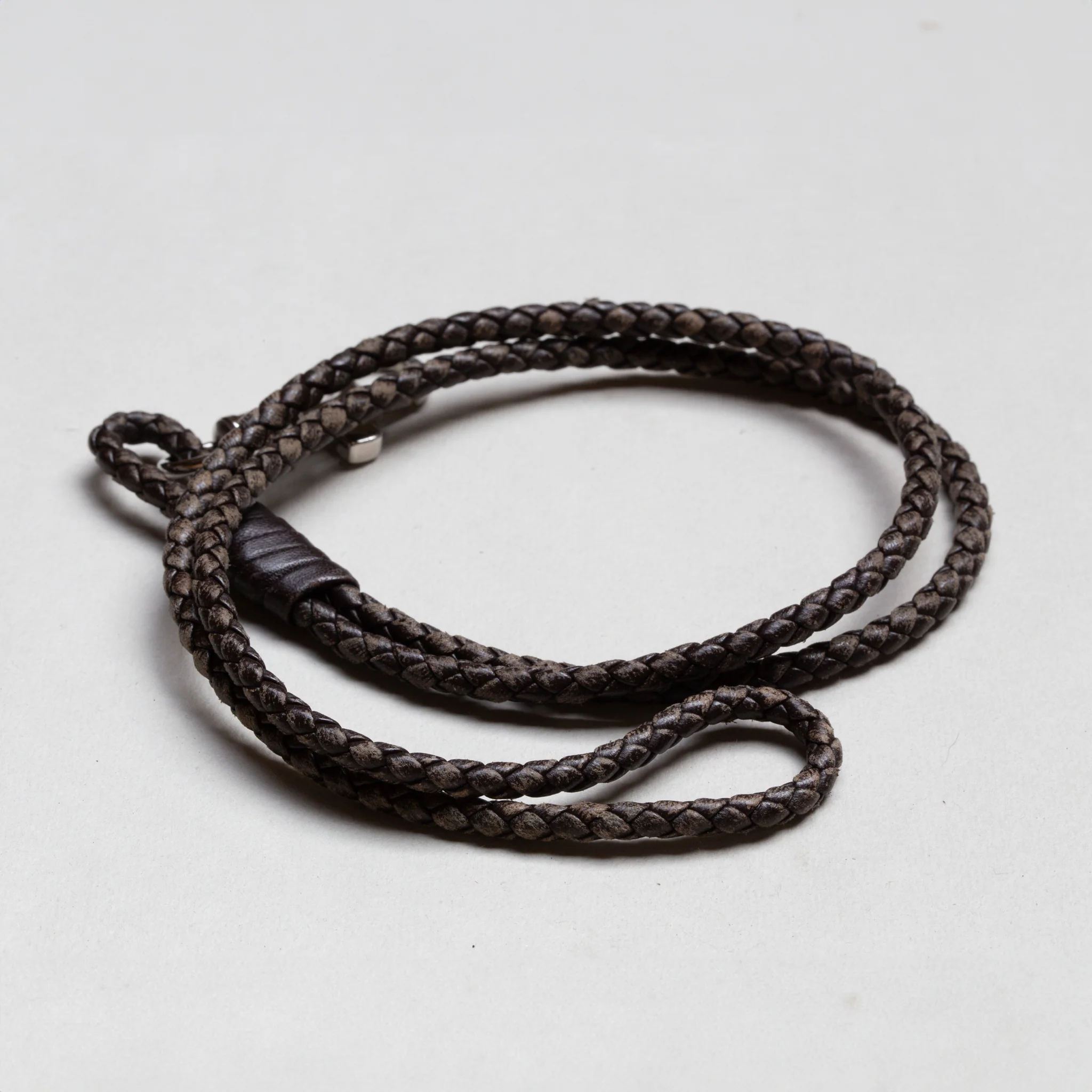 Vintage Bottega Veneta Intreccio Long Key Ring - Image 3