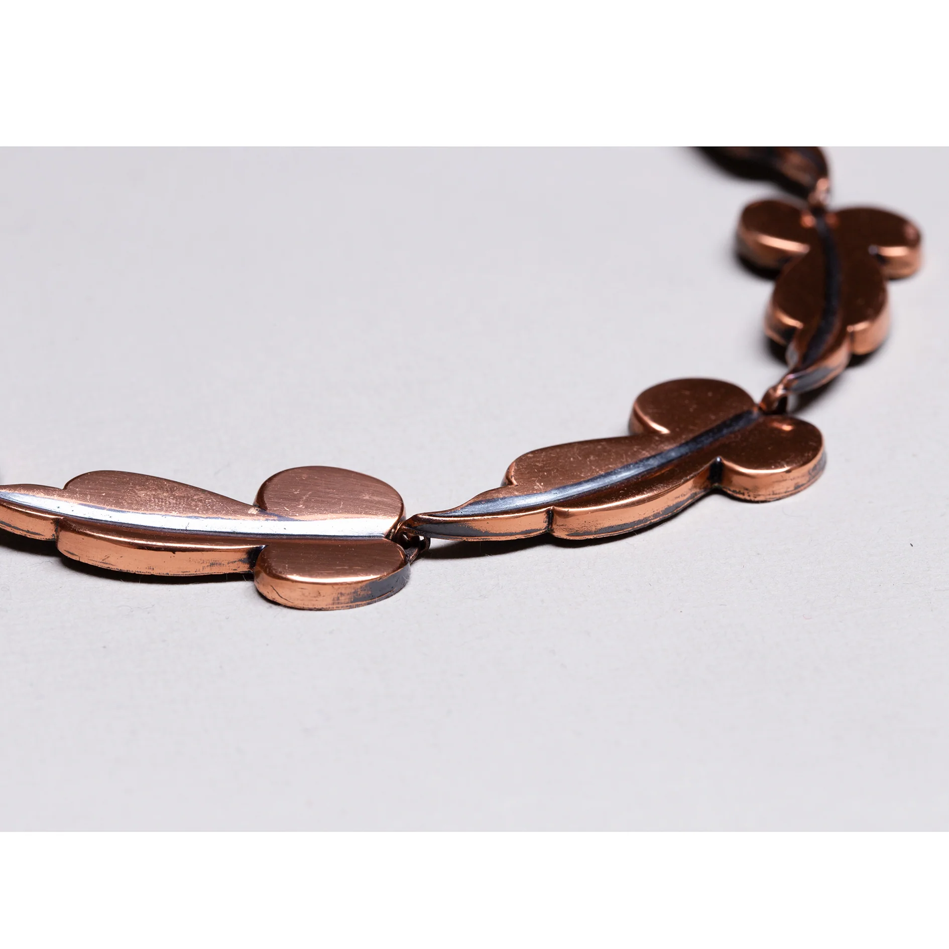 Vintage Copper Leaf Necklace - Image 3