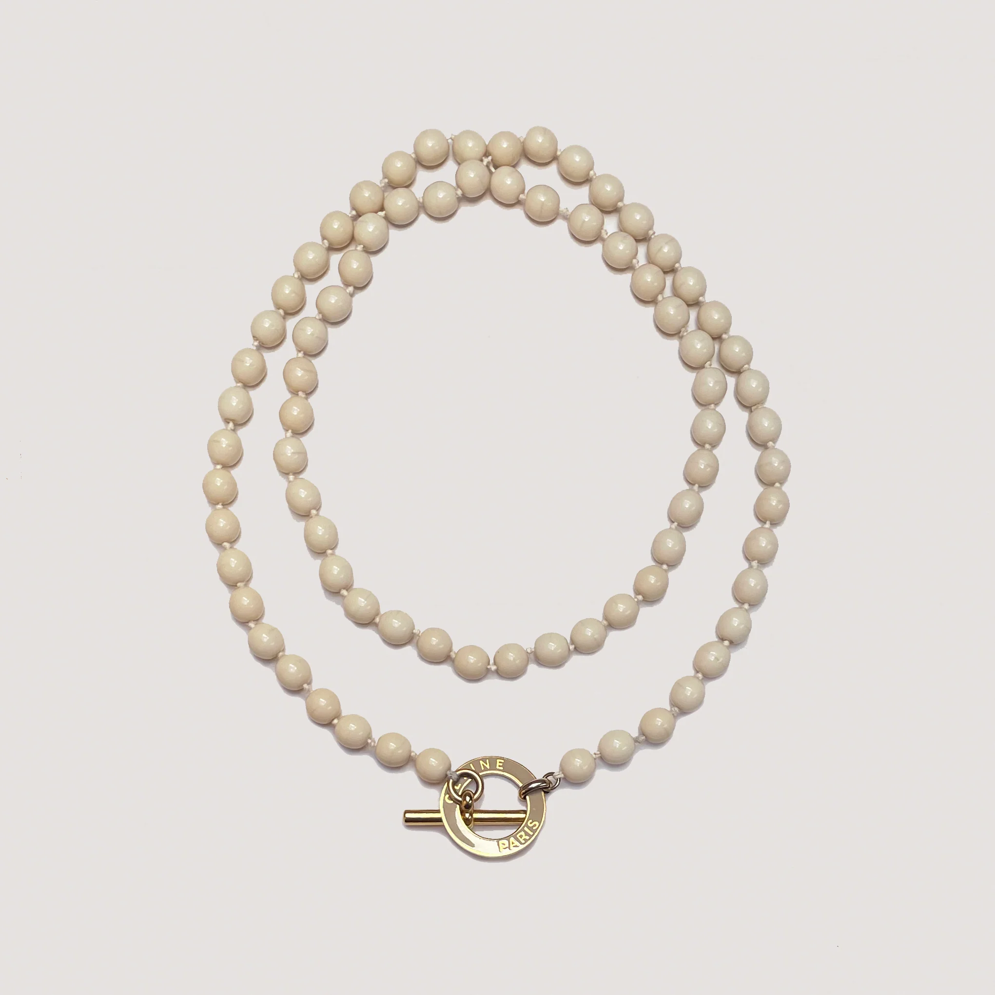 Vintage Celine Long Beads Necklace - Image 2