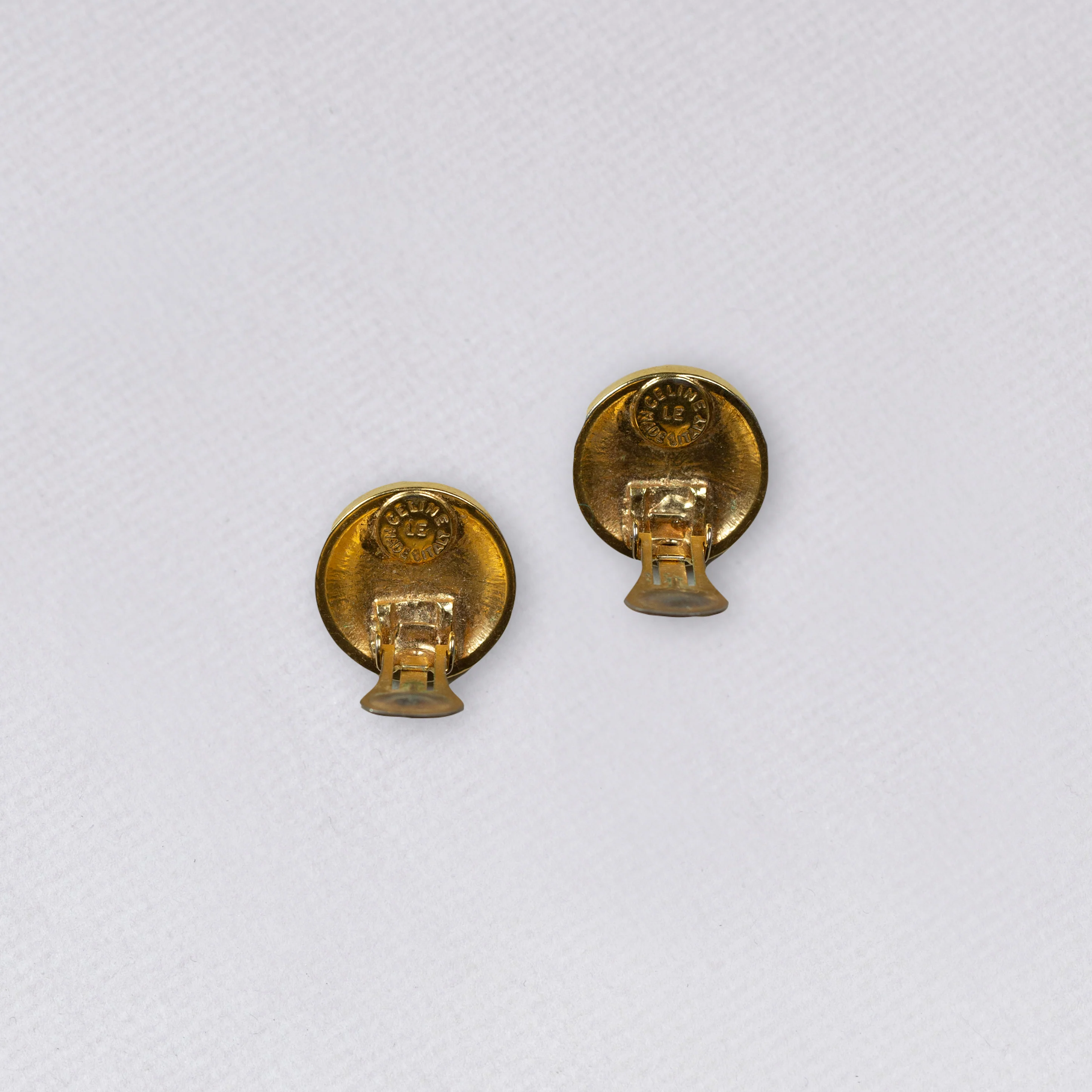 Vintage Celine Clip-on Earrings with Pearls - Image 3