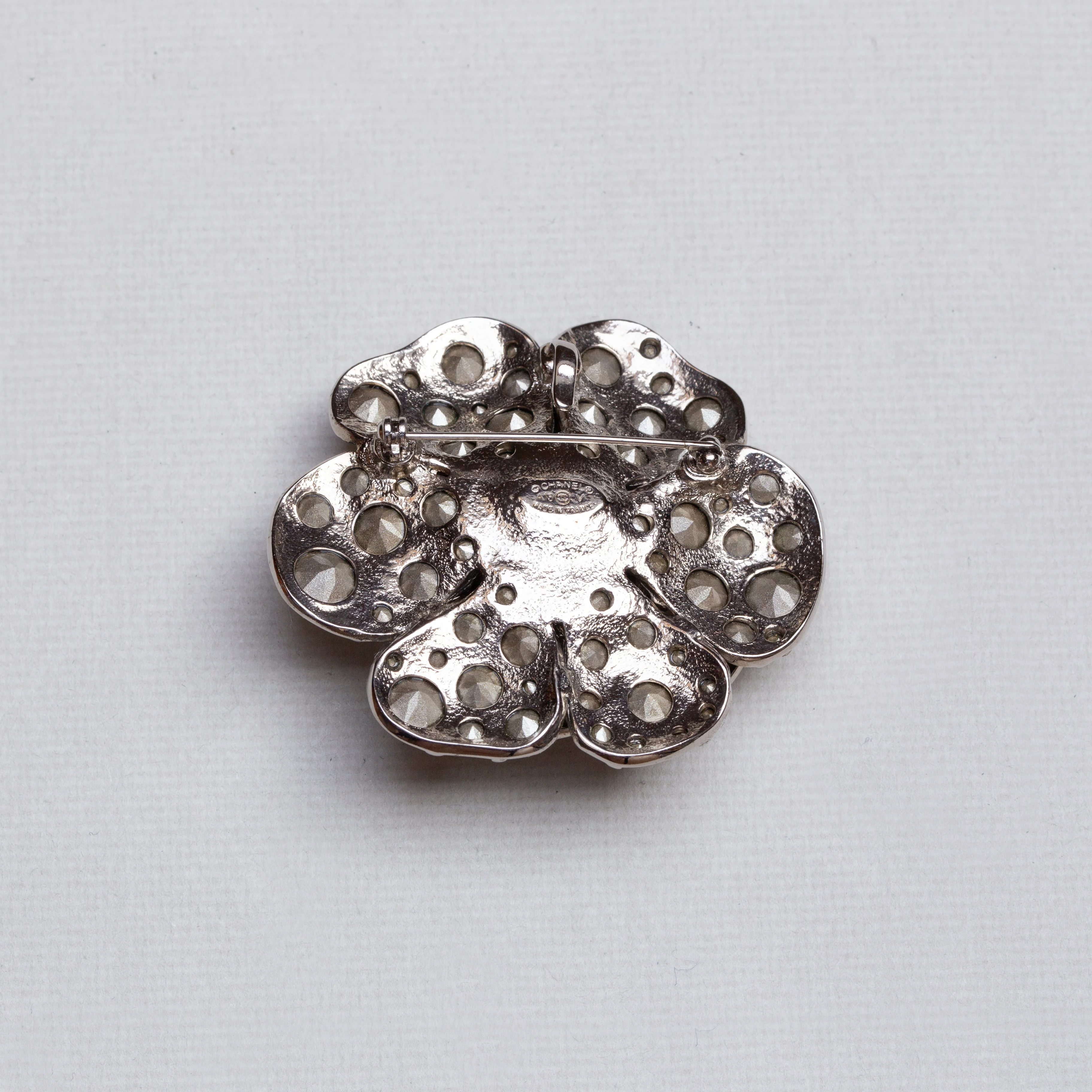 Vintage Chanel Camelia Pendant Pin Brooch - Image 4