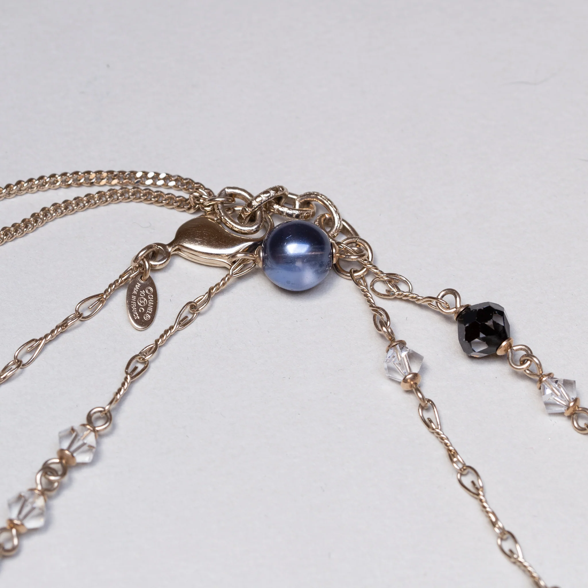Vintage Chanel Gold Starburst Chain Necklace - Image 6