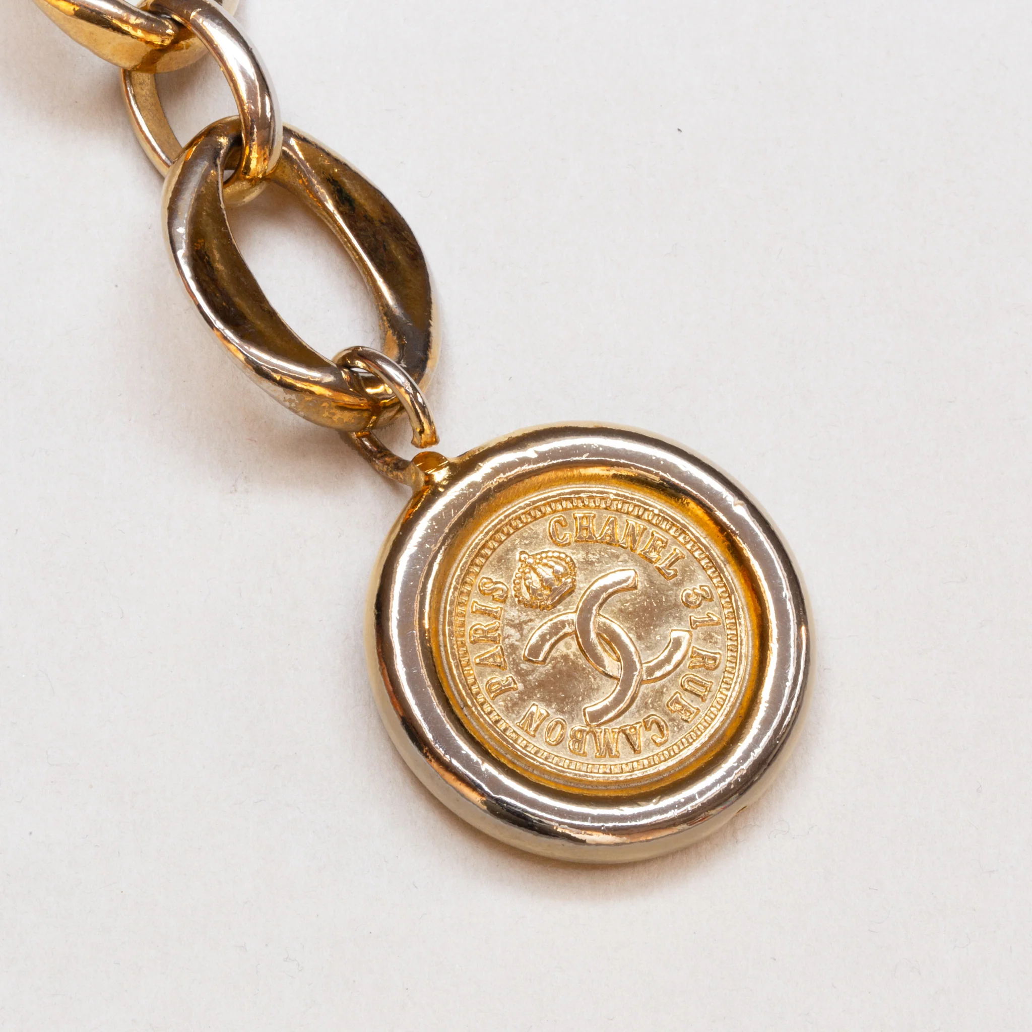 Vintage Chanel Gold Double Chain Belt - Image 2
