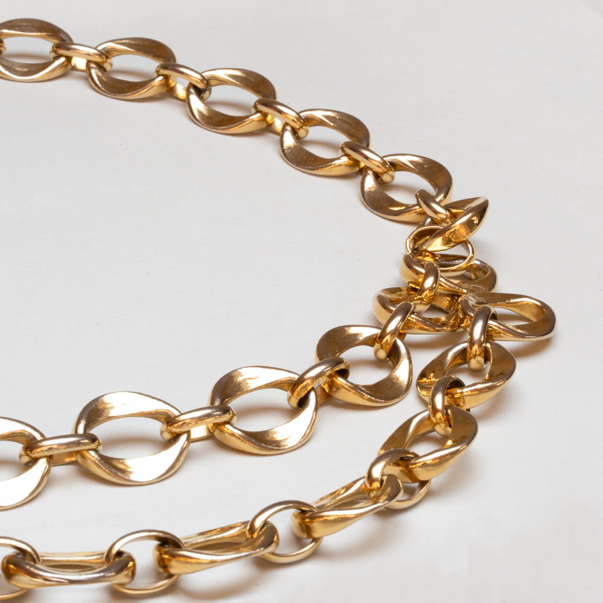 Vintage Chanel Gold Double Chain Belt - Image 3