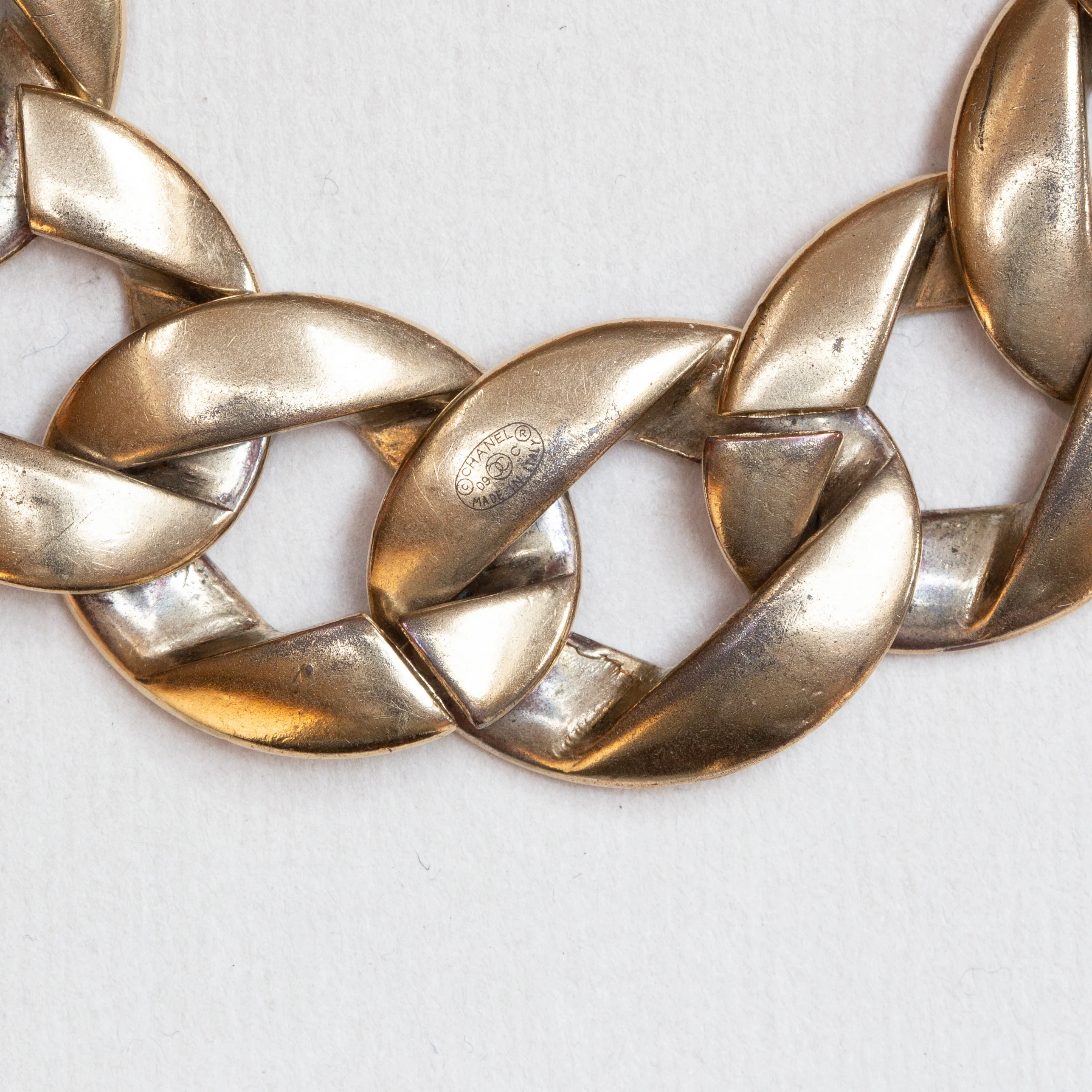 Vintage Chanel Chunky Chain Bracelet - Image 3