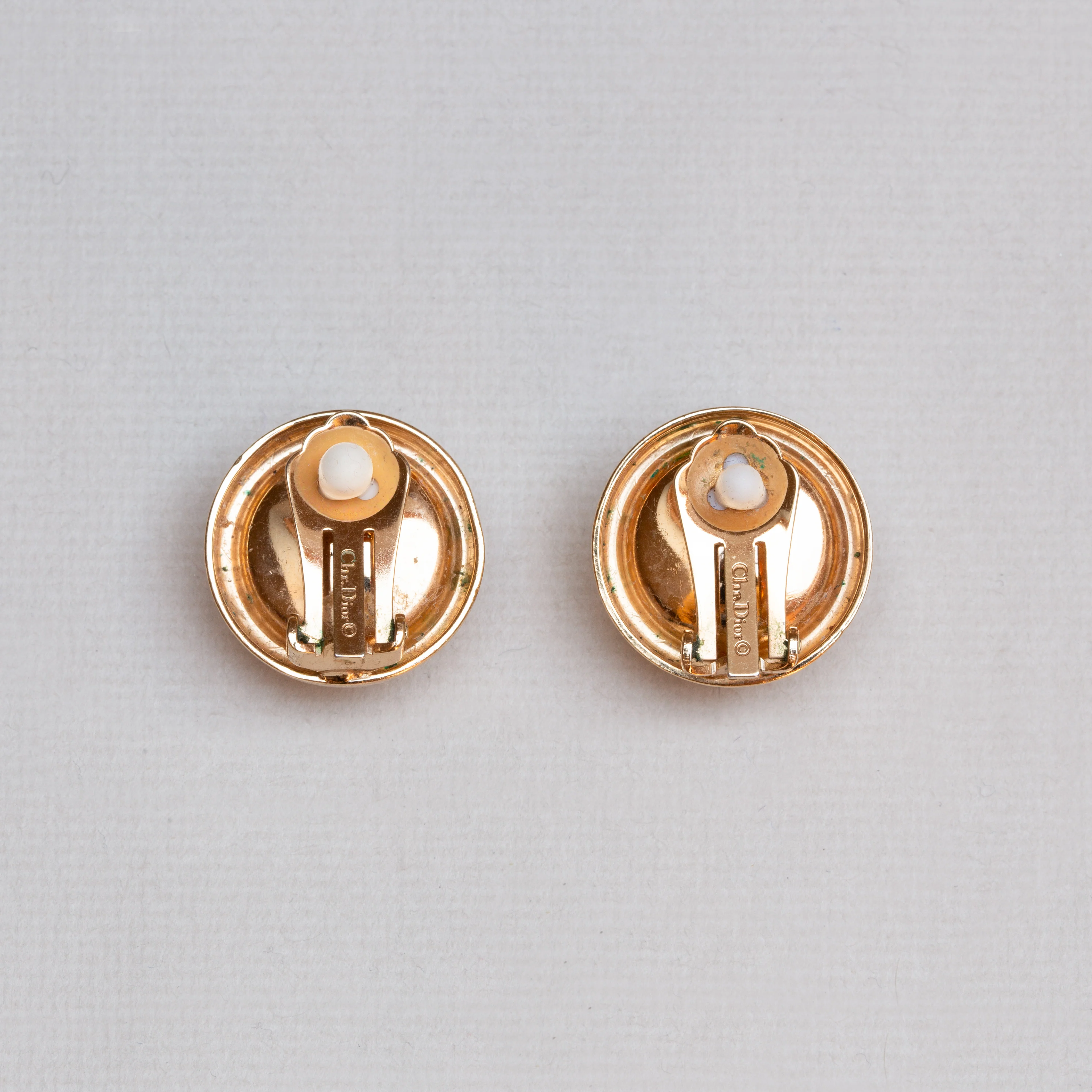 Vintage Christian Dior Clip-on Earrings with Pearls - Image 3