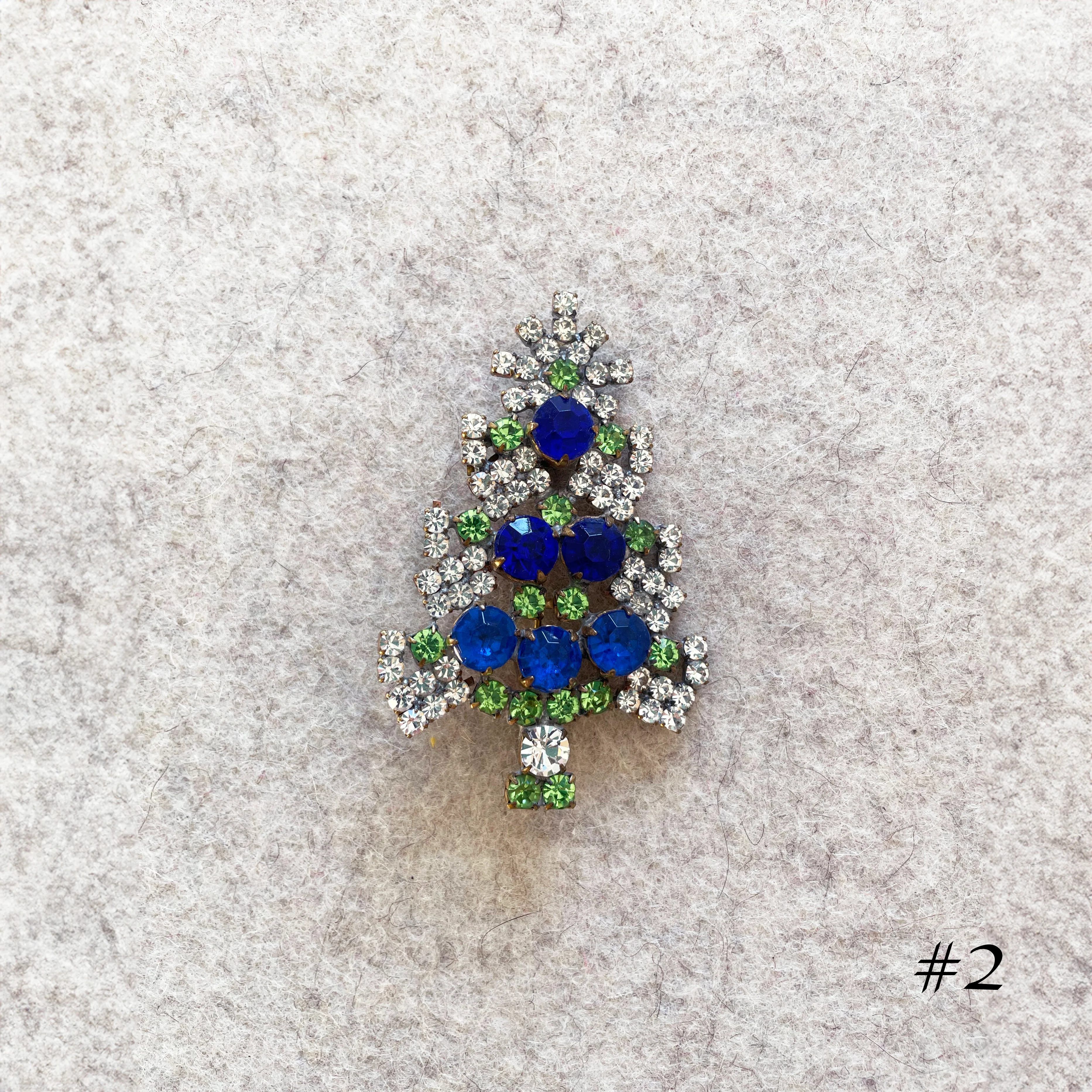 Vintage Christmas Tree Brooches - Image 4