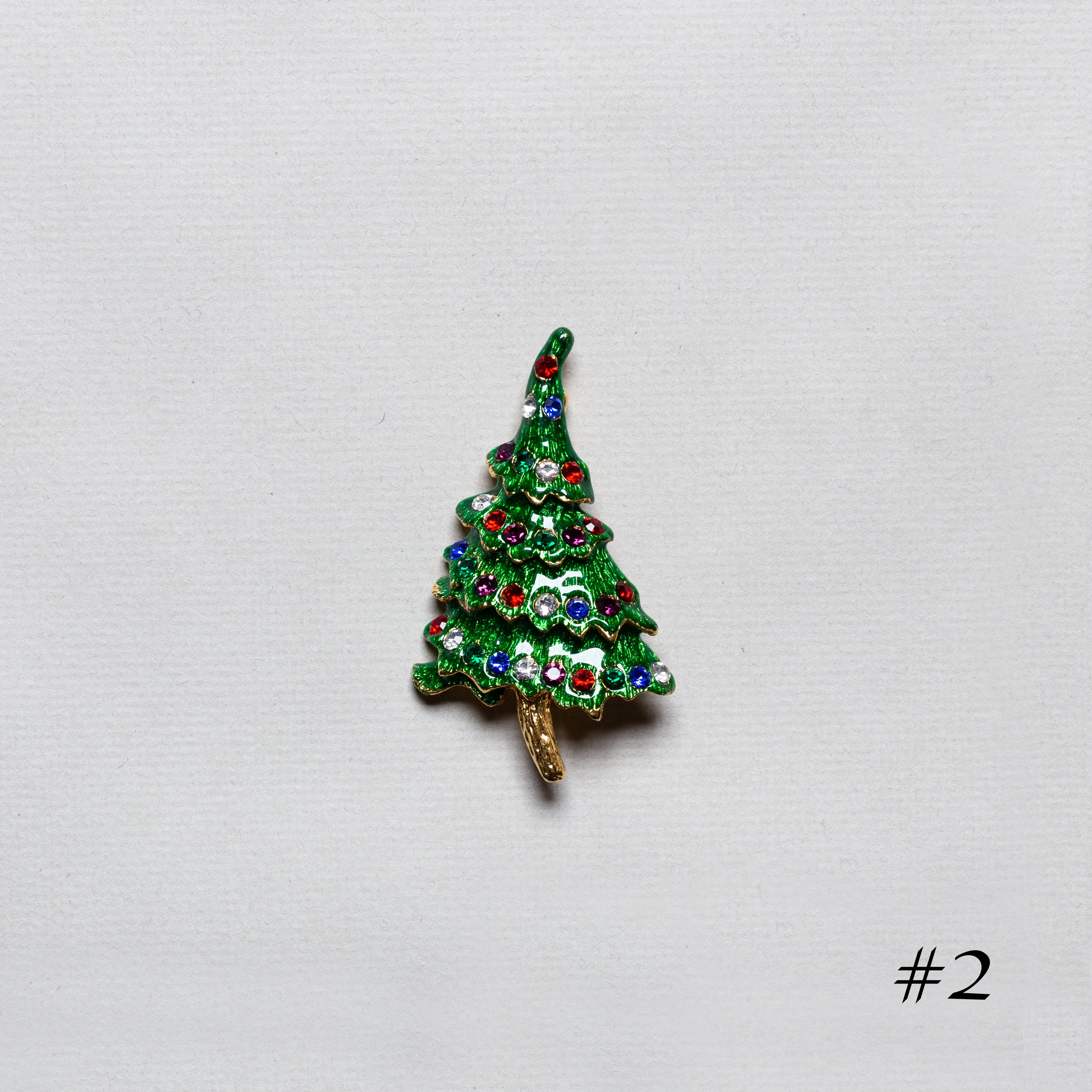 Vintage Christmas Tree Brooch - Image 3