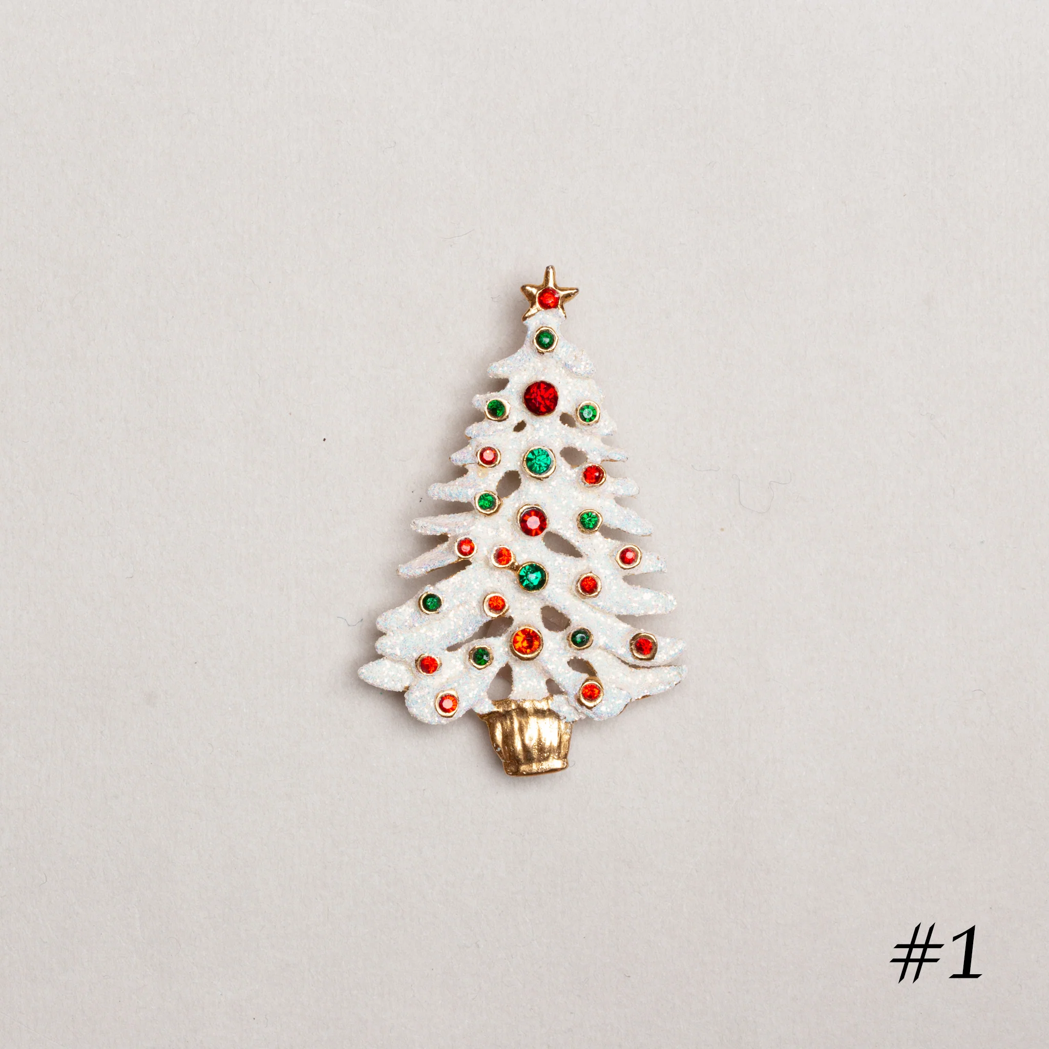 Vintage Christmas Tree Brooch - Image 2