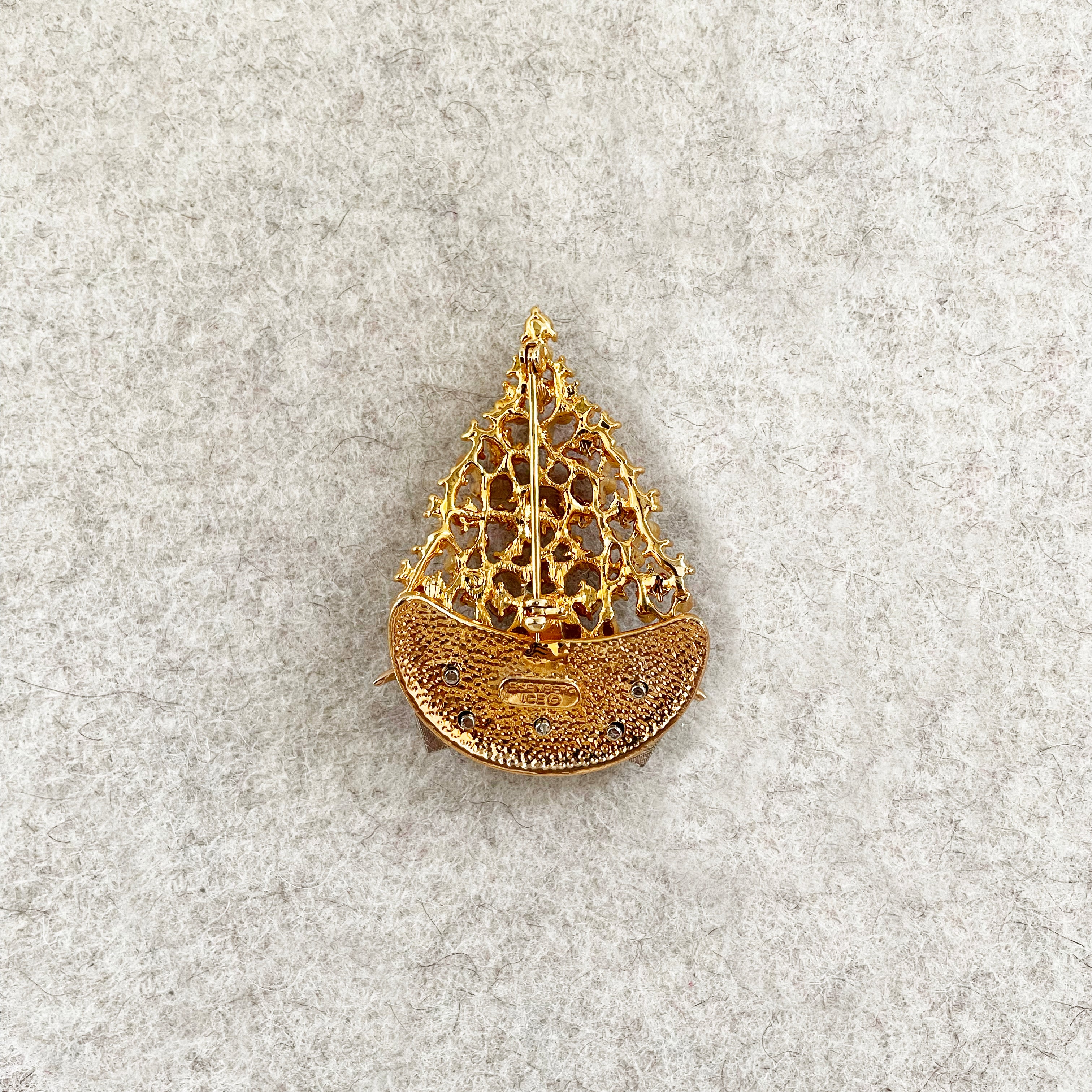 Vintage Christmas Tree Brooch by Eisenberg - Image 3