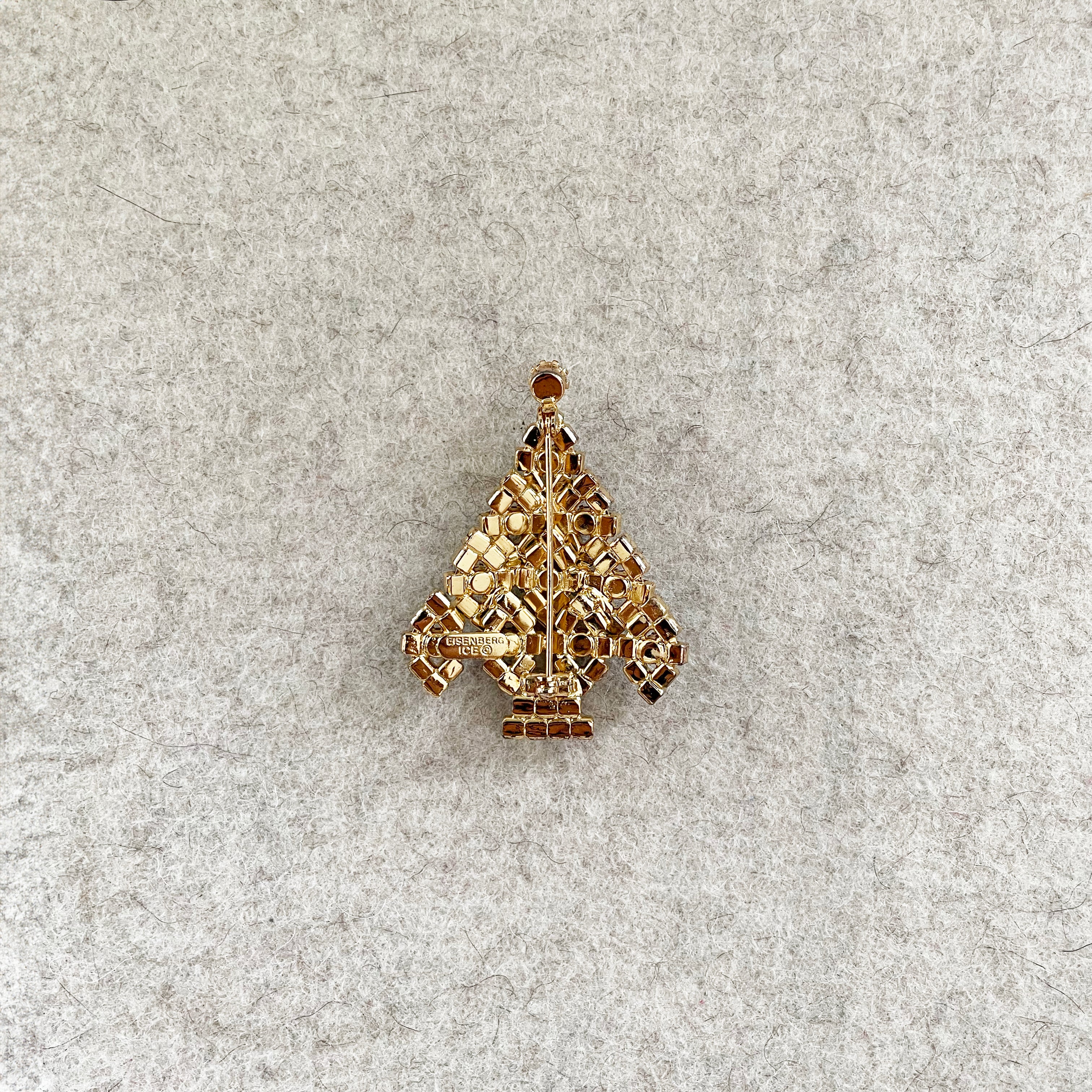 Vintage Christmas Tree Brooch by Eisenberg - Image 7