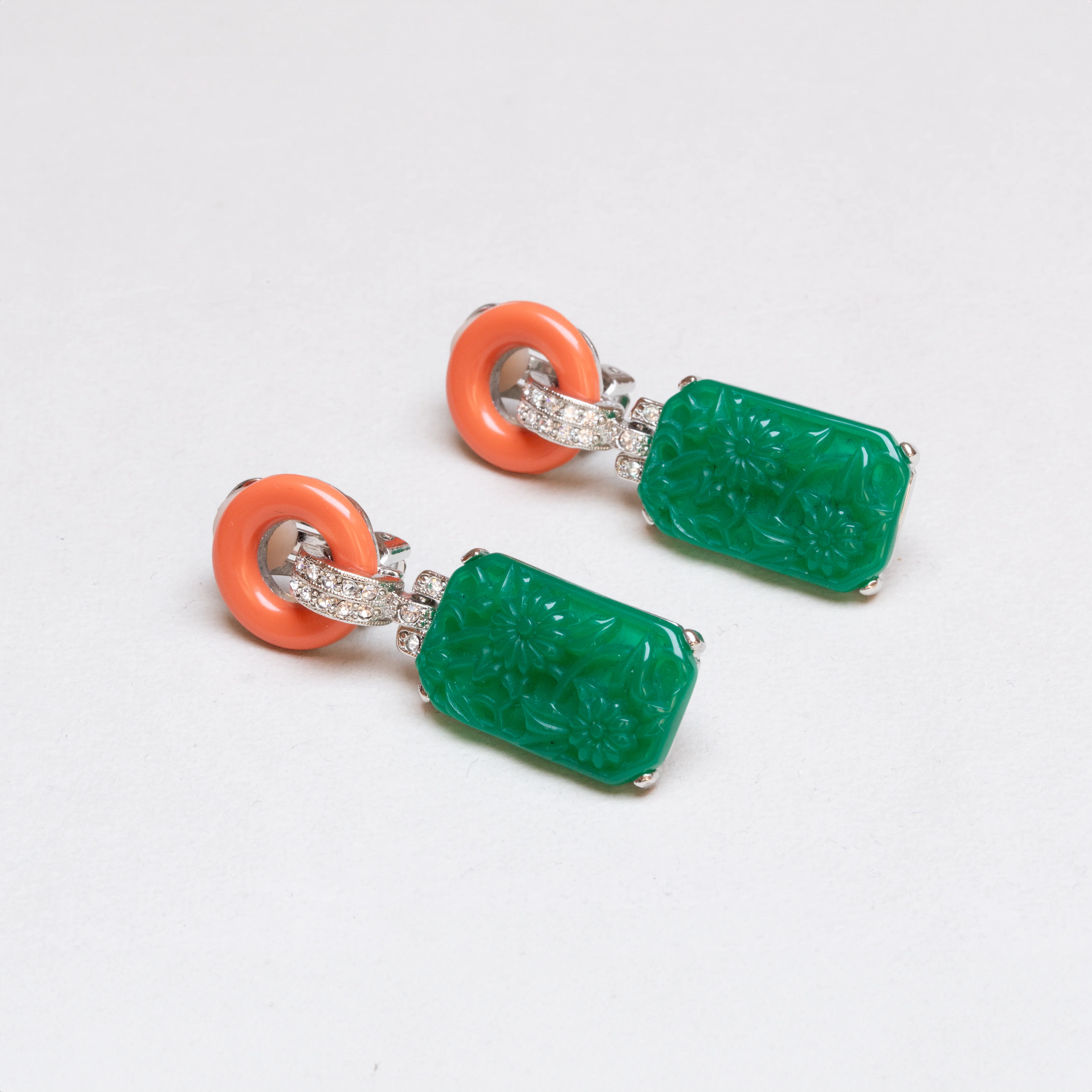 Vintage KJL Clip-on Earrings - Image 2