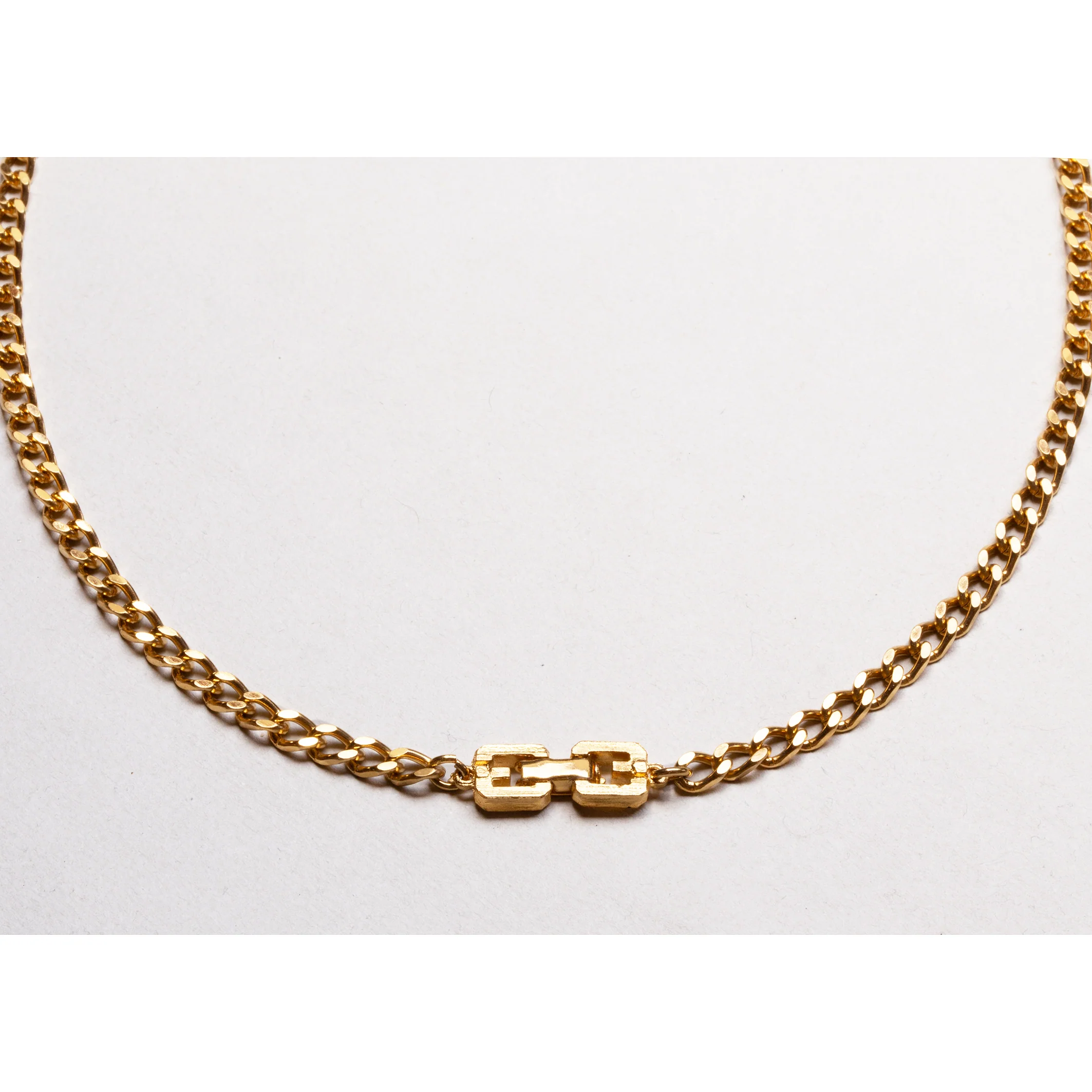 Vintage Givenchy Gold Chain Necklace - Image 3