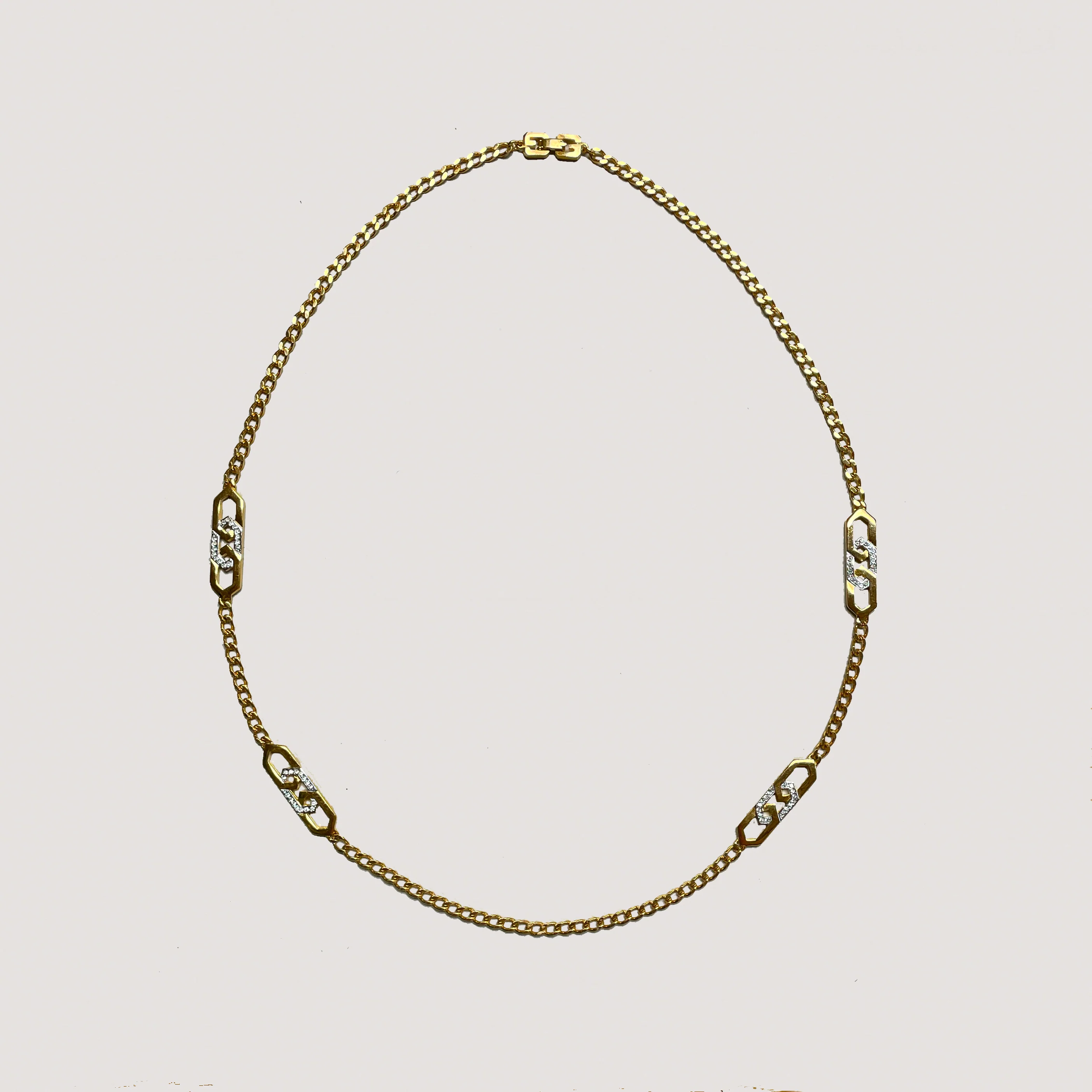 Vintage Givenchy Gold Chain Necklace - Image 4